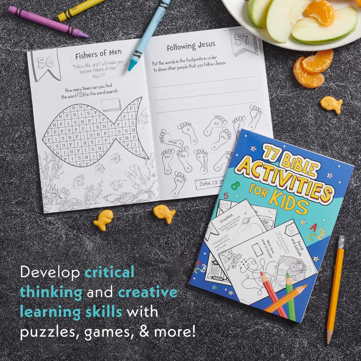 77 Bible Activities for Kids, Ages 5-8 (77 for Kids Editions) Christian Art Kids