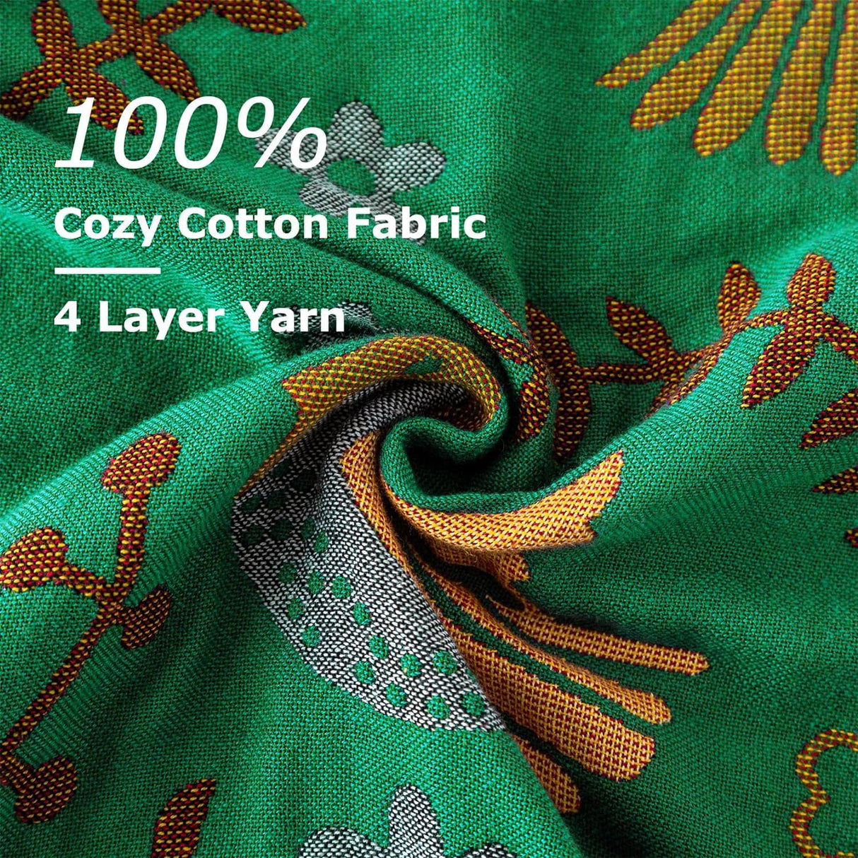 Boho Throw Blanket for Bed - 100% Cotton Ultra Soft Rustic Quilt Summer Blanket - Bird Floral Printed Farmhouse Decor Bed Blankets,60"×80" All Season Rustic Throw for Sofa Couch Chair LUTBM