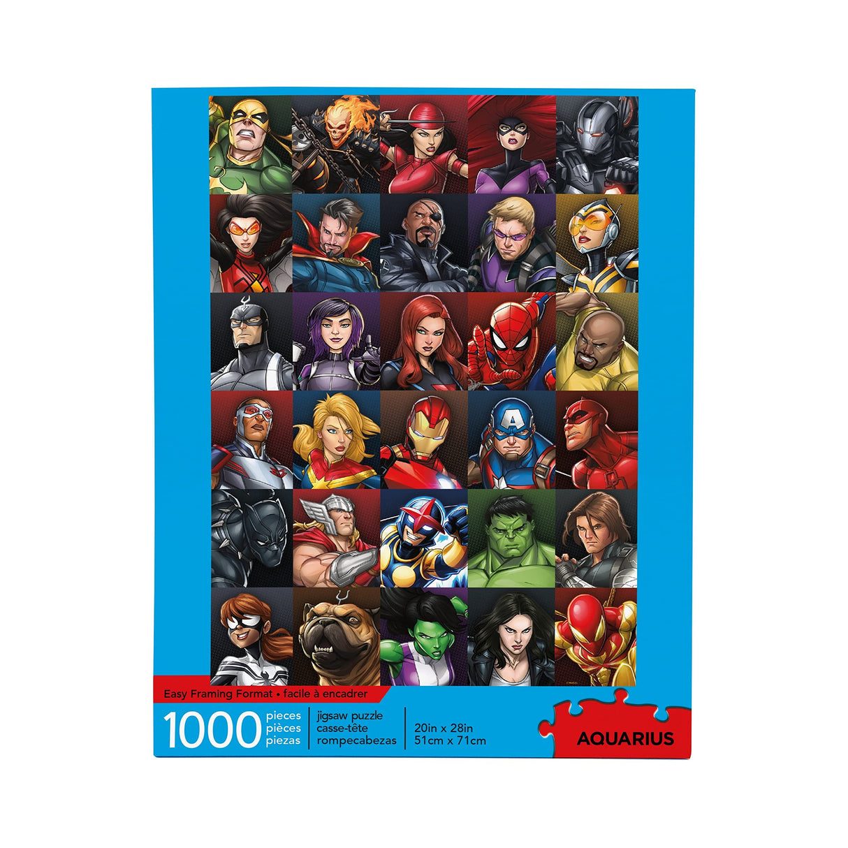 AQUARIUS Marvel Puzzle Superheroes (1000 Piece Jigsaw Puzzle) - Officially Licensed Marvel Merchandise & Collectibles - Glare Free - Precision Fit - 20 X 28 Inches AQUARIUS