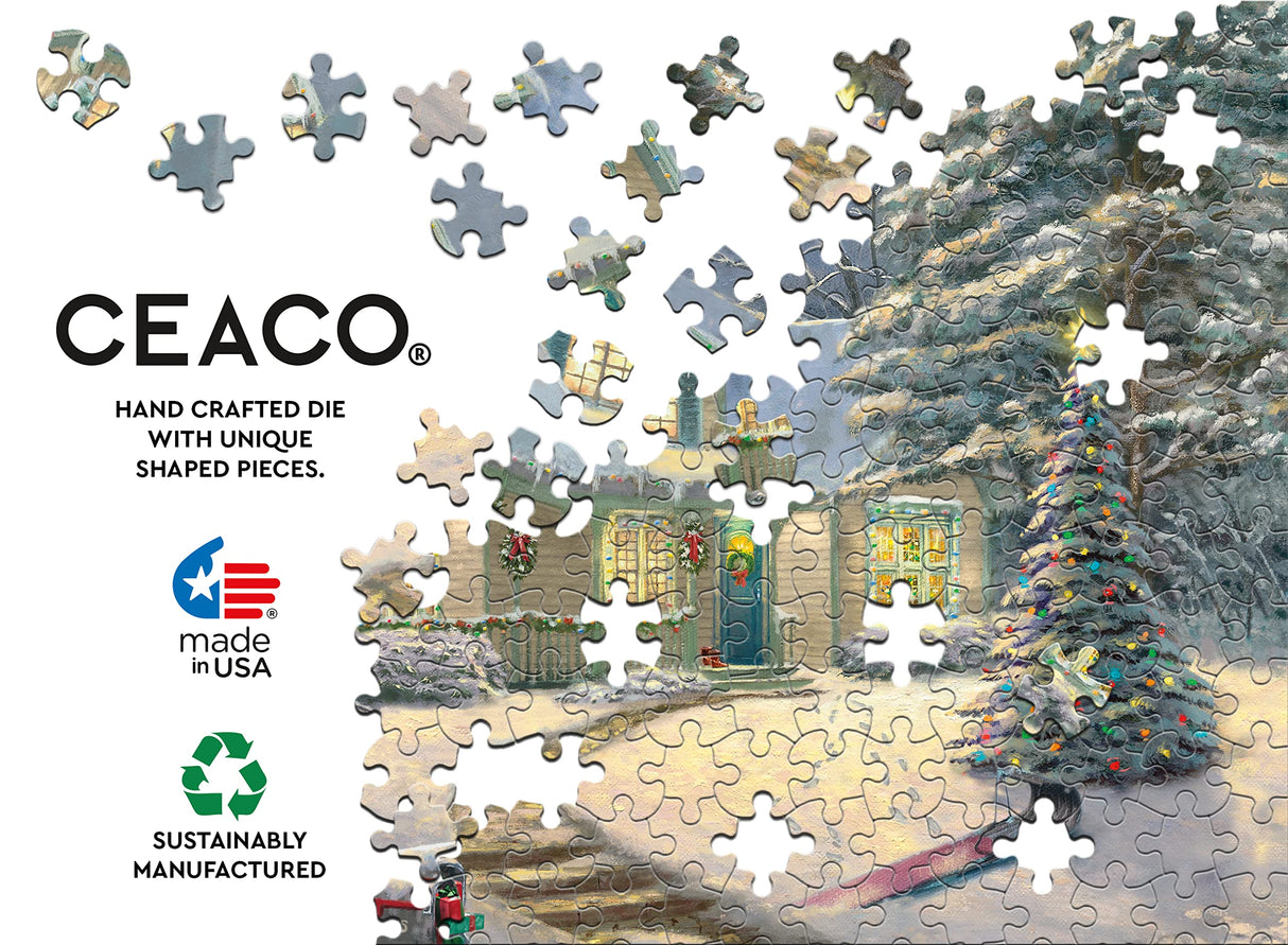 Ceaco - Thomas Kinkade - Holiday - Midnight Delivery - 1000 Piece Jigsaw Puzzle Ceaco