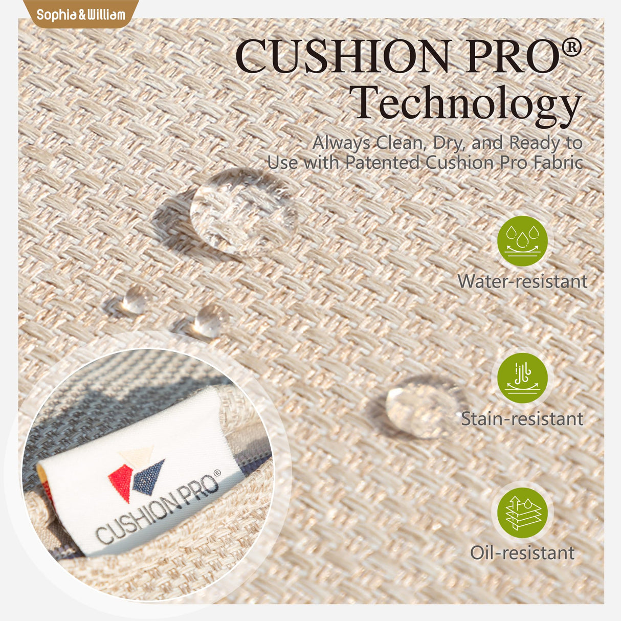 Sophia & William Large Patio Furniture Set, 8 Piece Luxury Rattan Outdoor Sectional Furniture Set, Patio Conversation Set with 3 Armless Sofa, 2 Corner Sofa, 2 Single Sofa, 2 Coffee Table(Beige) Sophia & William