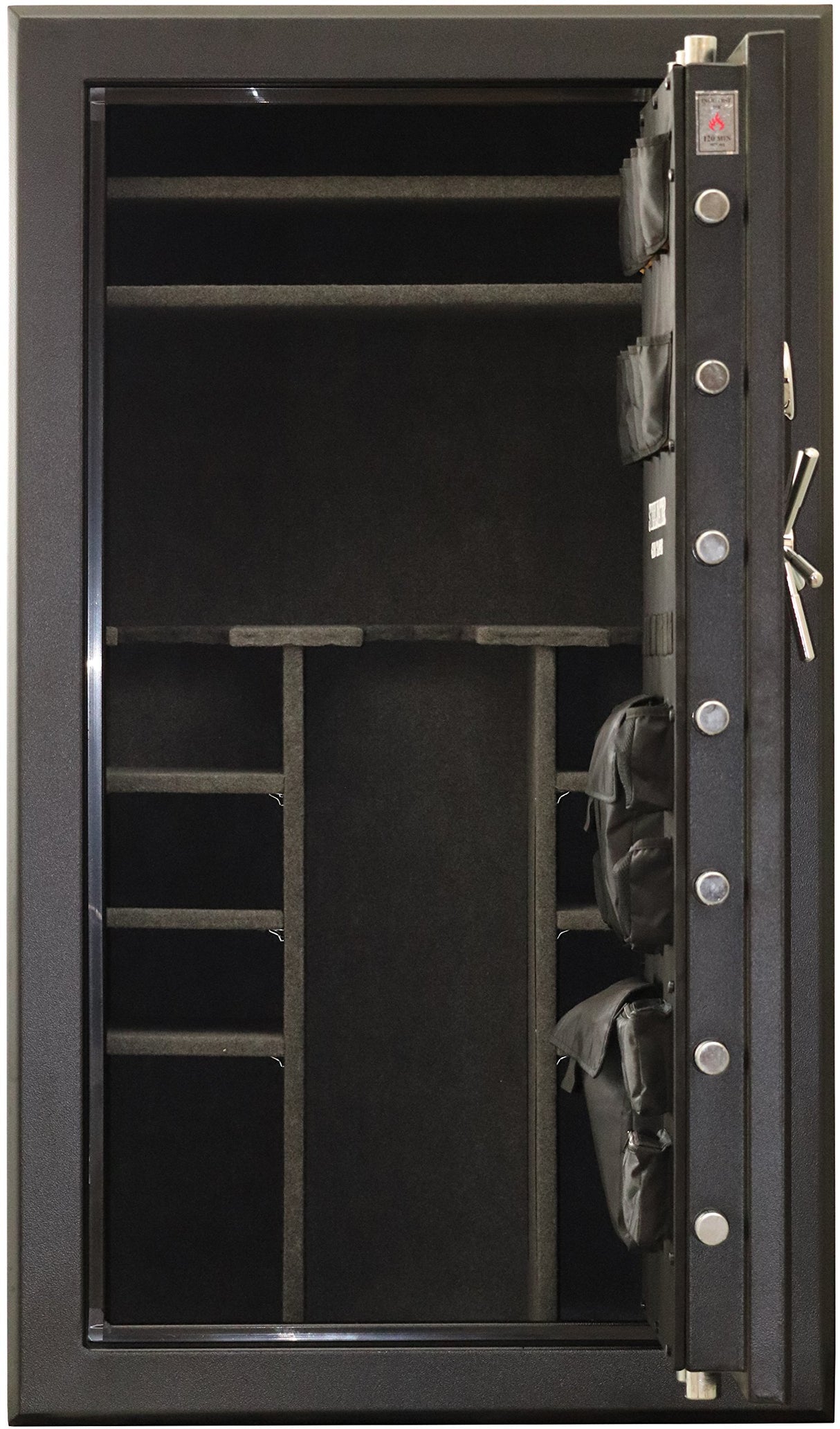 STEELWATER GUN SAFES New Improved Heavy Duty E.M.P Proof, 45 Long Gun, 2 Hour Fire Protection, Auto LED LIghts, Dehumidifier, Door Organizer, Interior Outlet, for Rifles and more. AMHD724228-EMP Steelwater Gun Safes