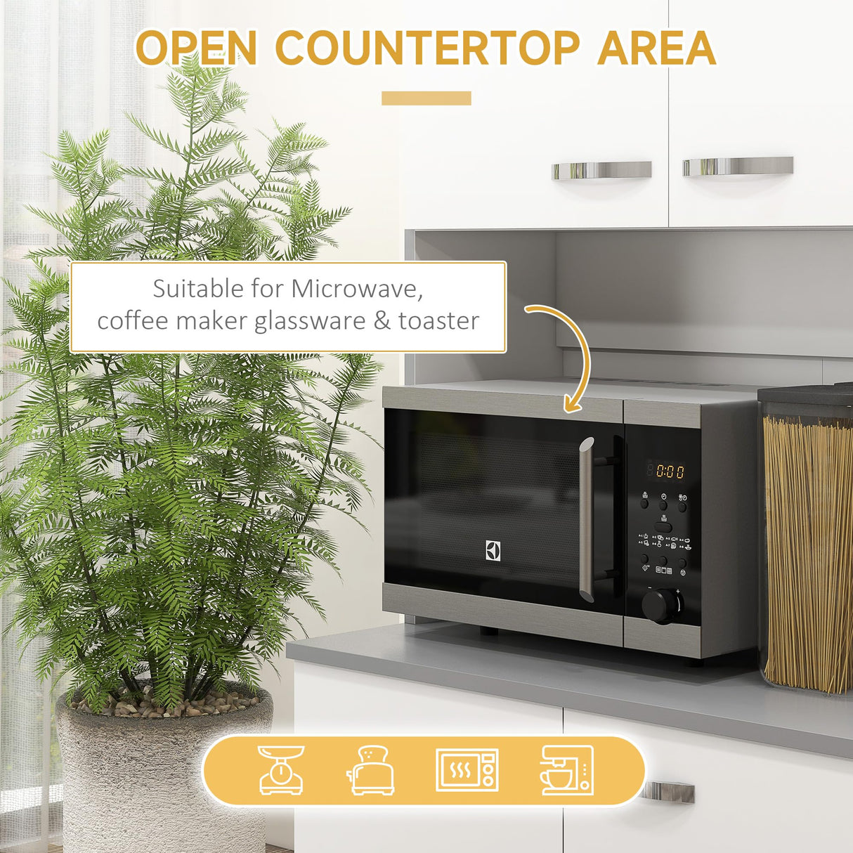 HOMCOM 71" Freestanding Buffet with Hutch, Kitchen Storage Cabinets, Pantry with 6 Doors, 3 Adjustable Shelves, and Drawer for Living Room, White HOMCOM