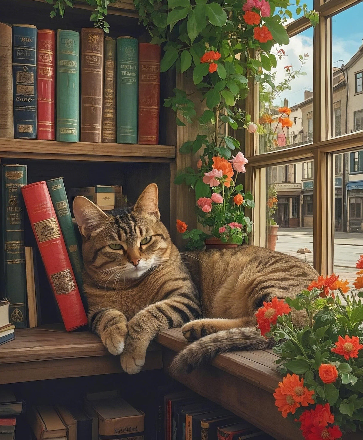 Paint by Numbers Kit for Adults Beginner, Sleeping Cat Adult's Paint by Number Kits On Canvas, DIY Oil Painting Kits for Home Wall Decor 16x20 Inch Clendo