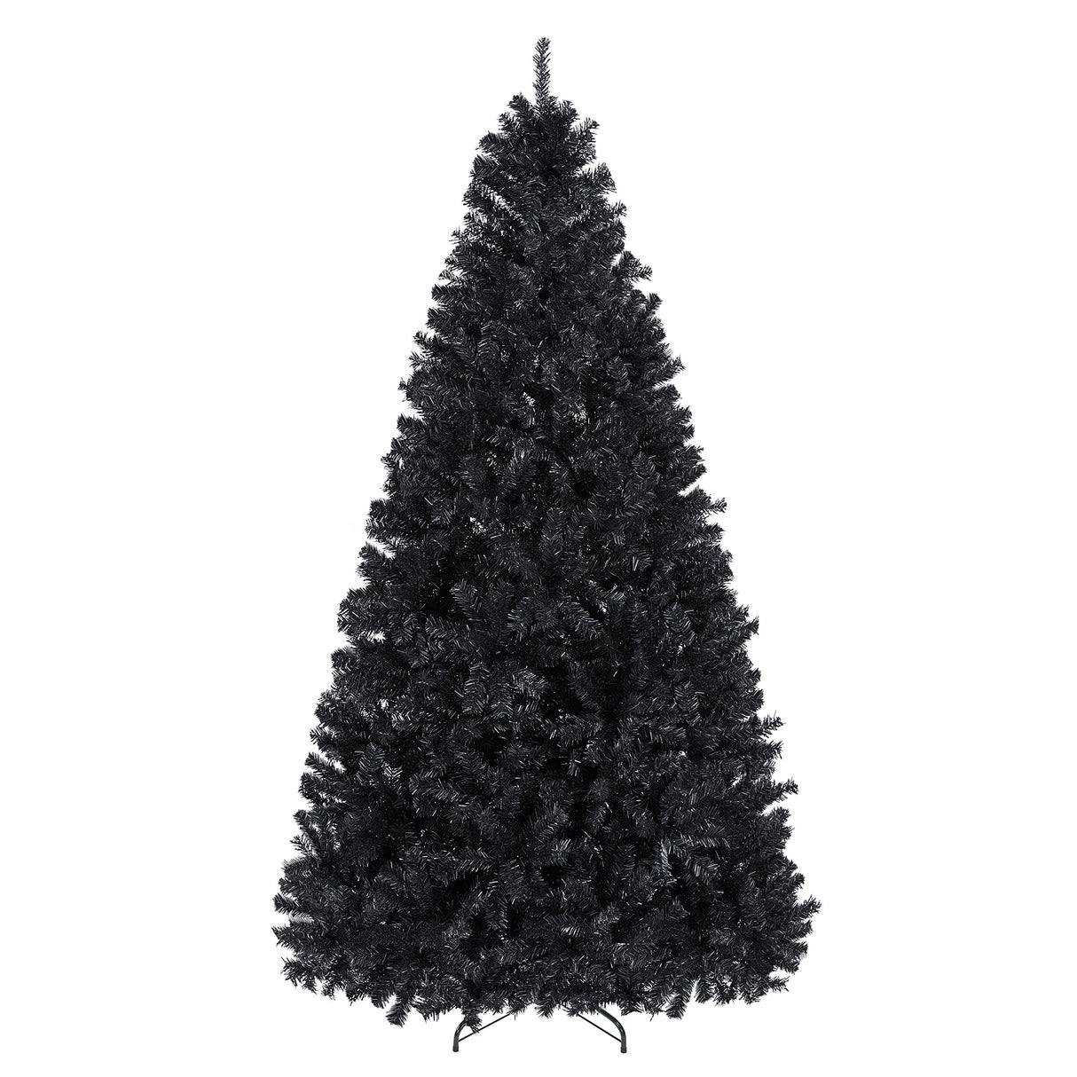Yaheetech 7.5ft Black Artificial Christmas Pine Tree Seasonal Holiday Carnival Home Party Decoration for Home, Office Indoor Outdoor with 1749 Branch Tips and Foldable Stand Yaheetech