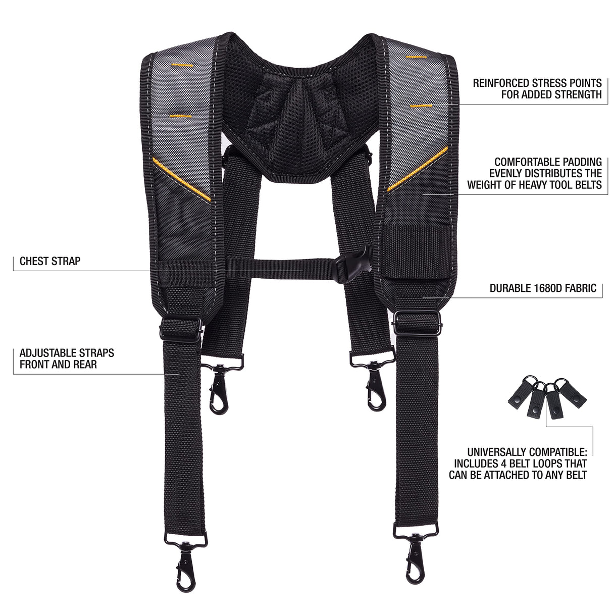 Toughbuilt CT-51P Pro Padded Suspenders ToughBuilt