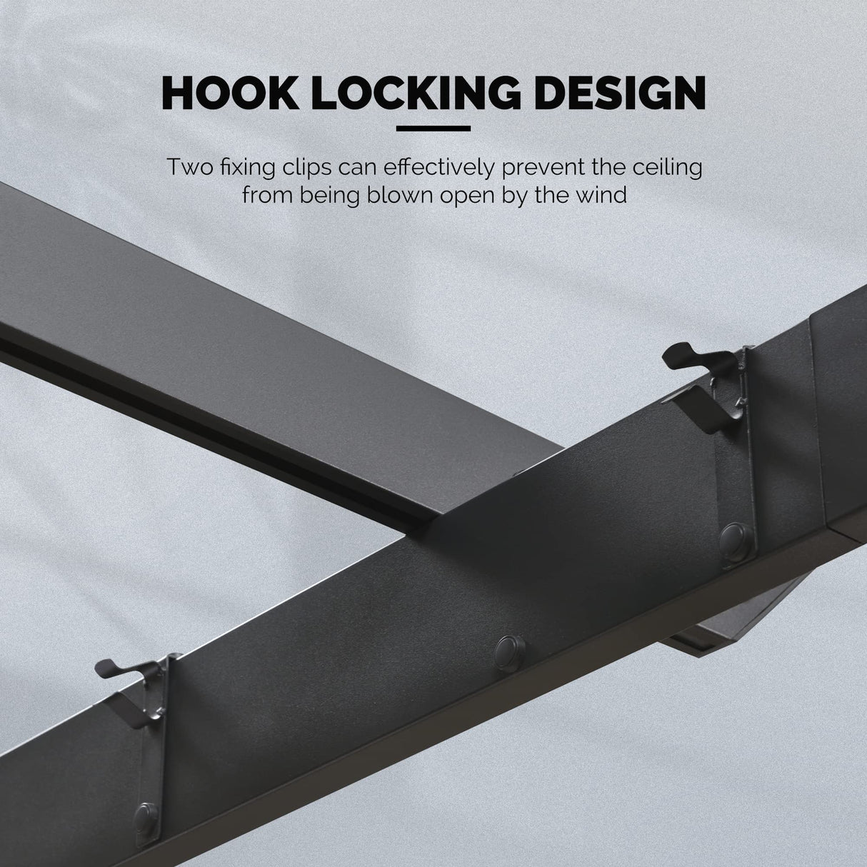 PURPLE LEAF 10' x 13' Outdoor Retractable Pergola with Double Sun Shade Canopy Patio Aluminum Pergola with String Lights for Backyard Deck Garden, Gray PURPLE LEAF