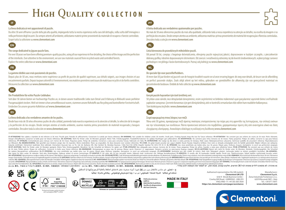 Clementoni - 35558 - Puzzle Peanuts - Jigsaw Puzzle 500 Pieces, Jigsaw Puzzle for Adults, Comic Puzzle - Made in Italy Clementoni