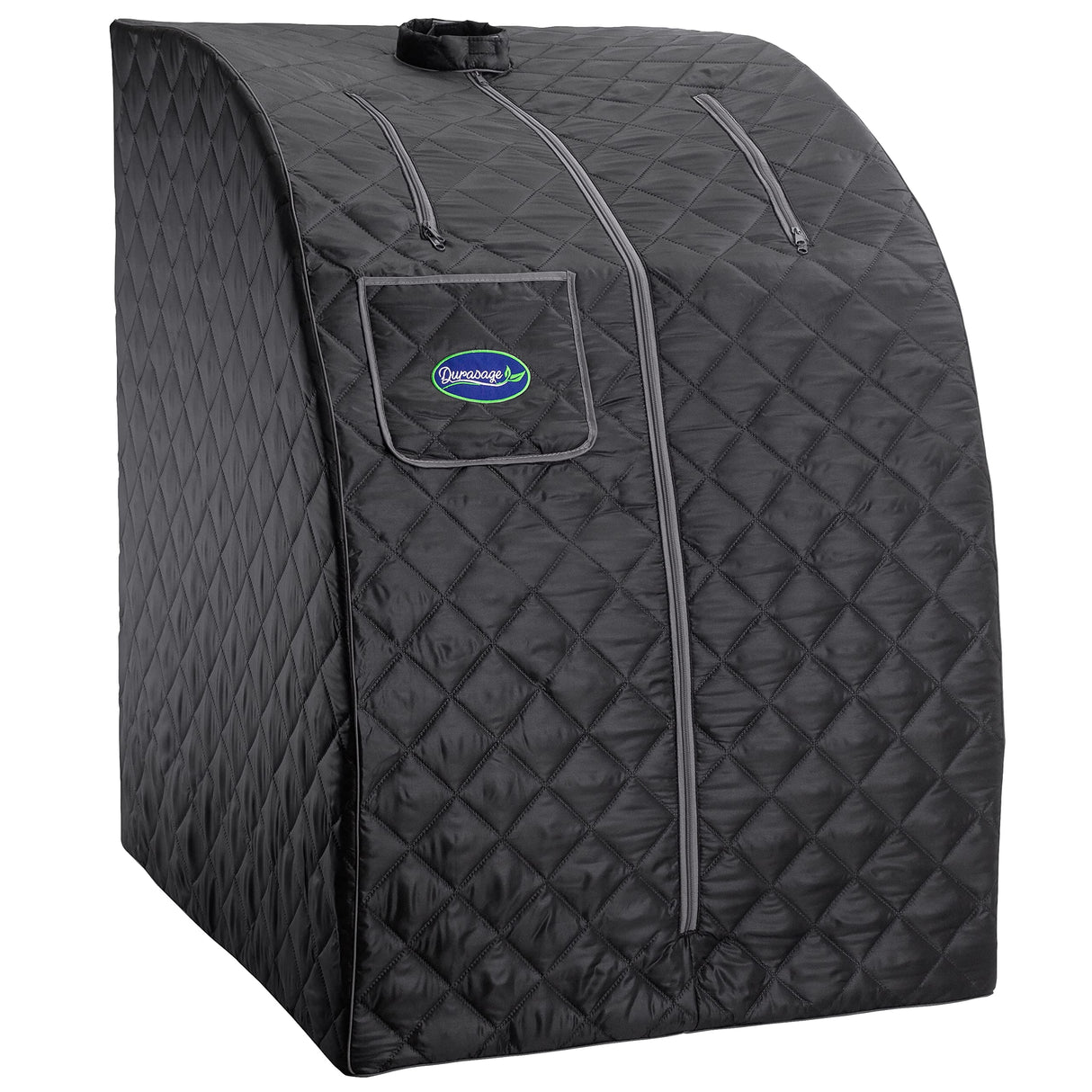 Durasage Lightweight Portable Personal Steam Sauna Spa for Relaxation at Home, 60 Minute Timer, 800 Watt Steam Generator, Chair Included (Black) Durasage