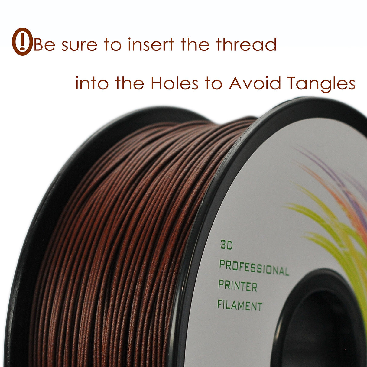 3D BEST Q Real Wood PLA 1.75mm 3D Printer Filament, Dimensional Accuracy +/- 0.03 mm, 1KG Spool, 30% Real Wood-infill (Rosewood) 3D BEST Q