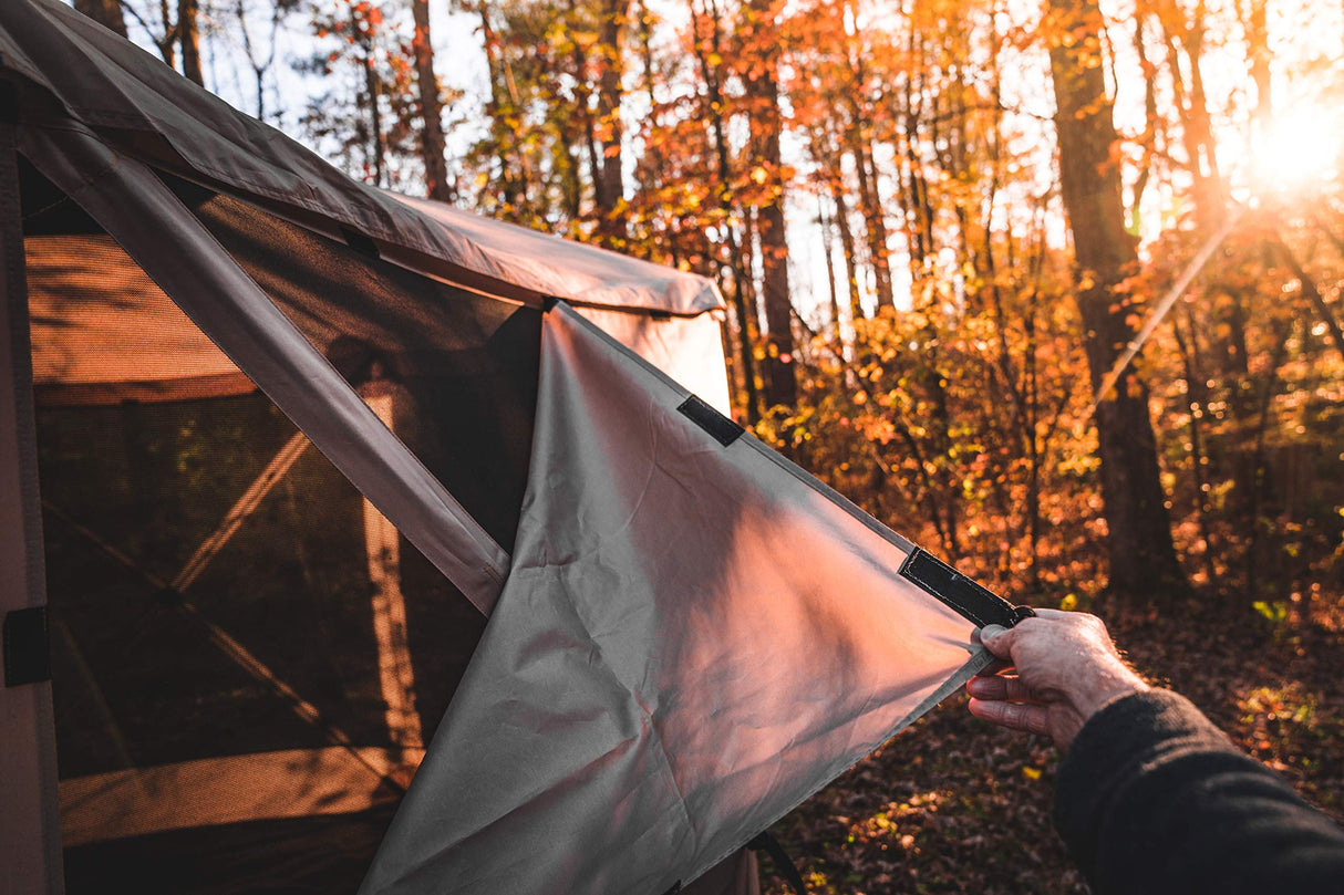 Gazelle GAZL-GA104 Waterproof Gazebo Tent Three Wind Screen Panel in Desert Brown, (Tent Not Included) Gazelle