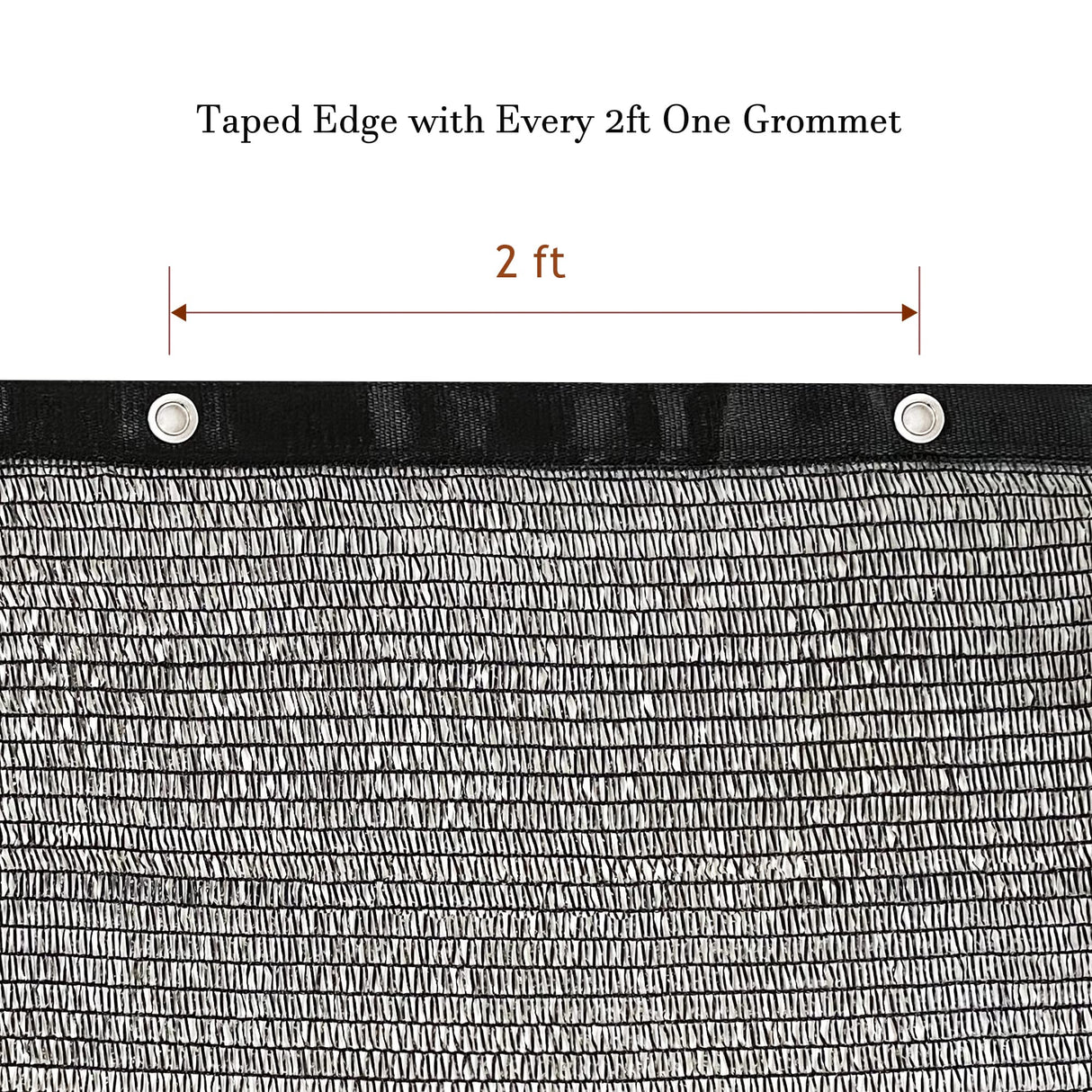 Garden expert 50% Black Shade Cloth 10x15FT Taped Edge with Grommets Sun Net Mesh for Garden Patio Backyard UV-Resistant Garden expert