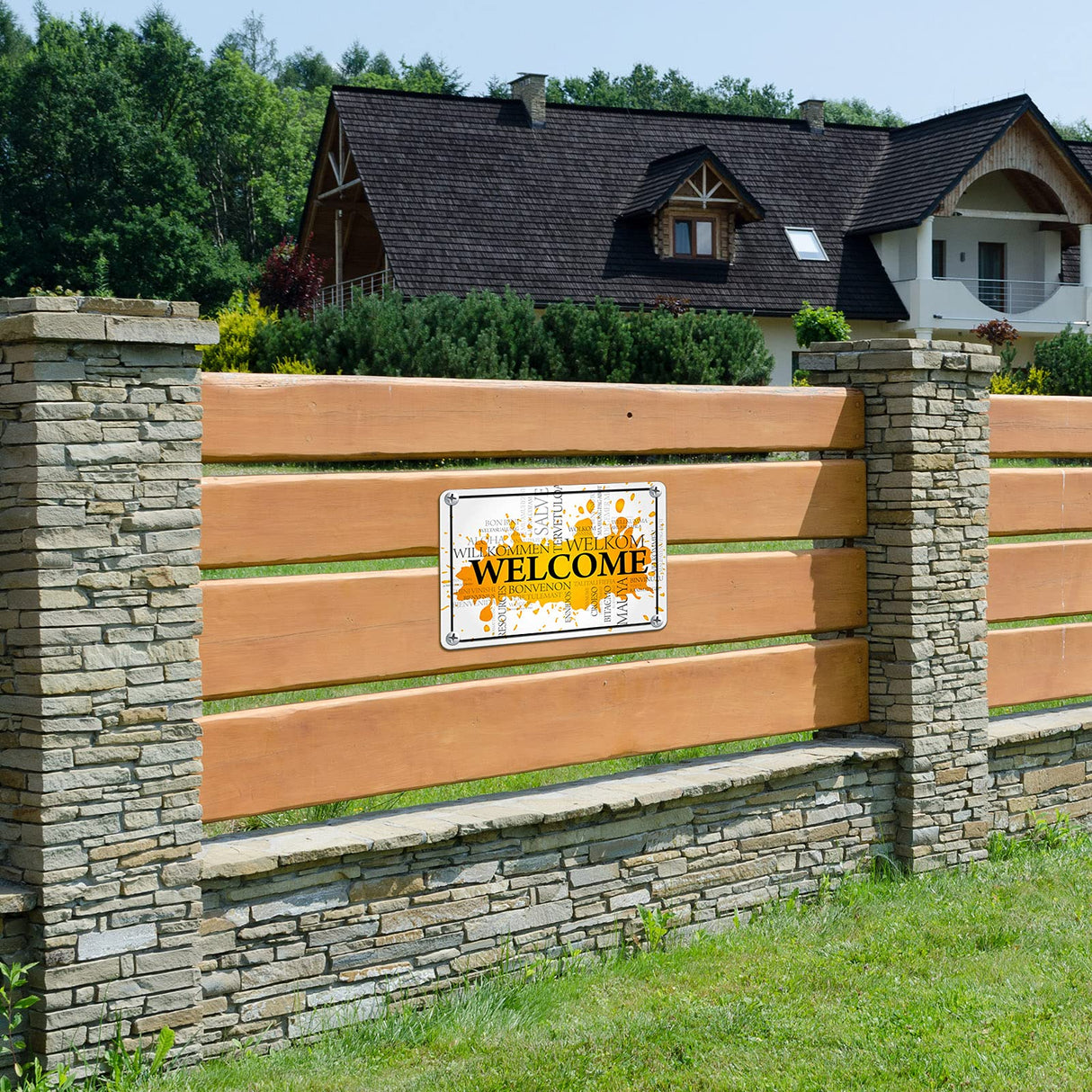 Hotop 2 Pieces Sublimation Aluminum Signs Blank White Metal Signs 4 Holes Heat Transfer Blank Metal Signs with 8 Nails for Party Graduation Birthday Garden DIY Crafts, 0.03 Inch Thick (7 x 10 Inches) Hotop