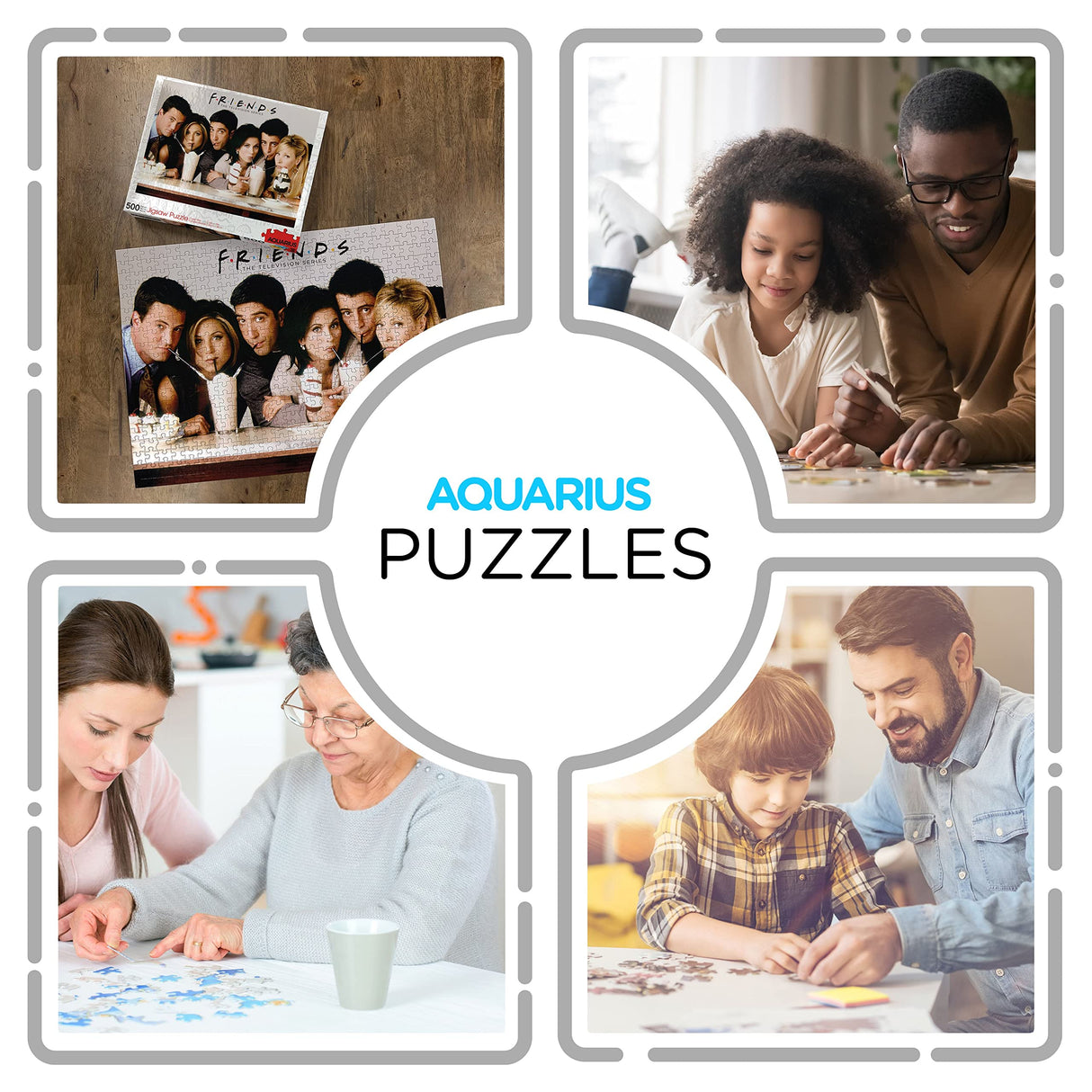 AQUARIUS Friends Milkshake Puzzle (500 Piece Jigsaw Puzzle) - Glare Free - Precision Fit - Officially Licensed Friends TV Show Merchandise & Collectibles - 14 x 19 Inches AQUARIUS