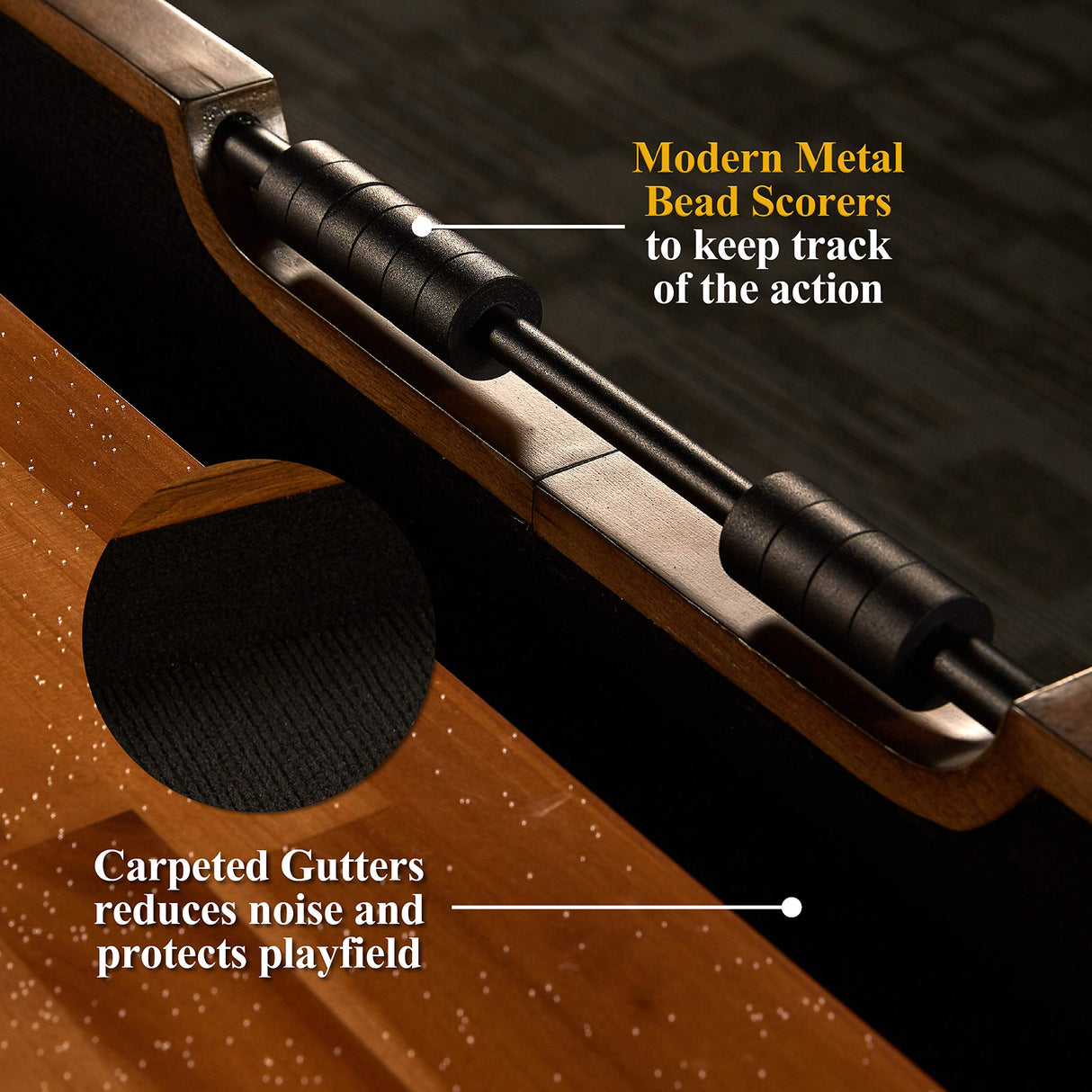 Barrington Billiards 12' Urban Clyborne Shuffleboard Table With Scratch-Resistant Playfield and 8 Puck Set Barrington Billiards