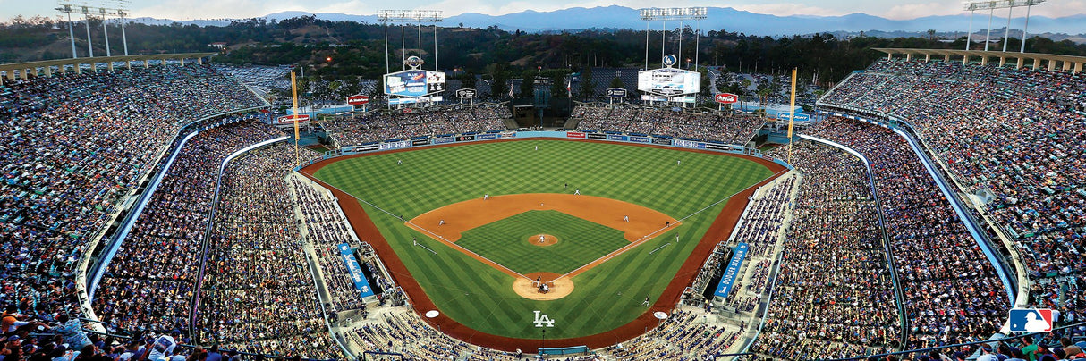 MasterPieces MLB Los Angeles Dodgers Stadium Panoramic Jigsaw Puzzle, 1000 Pieces Masterpieces