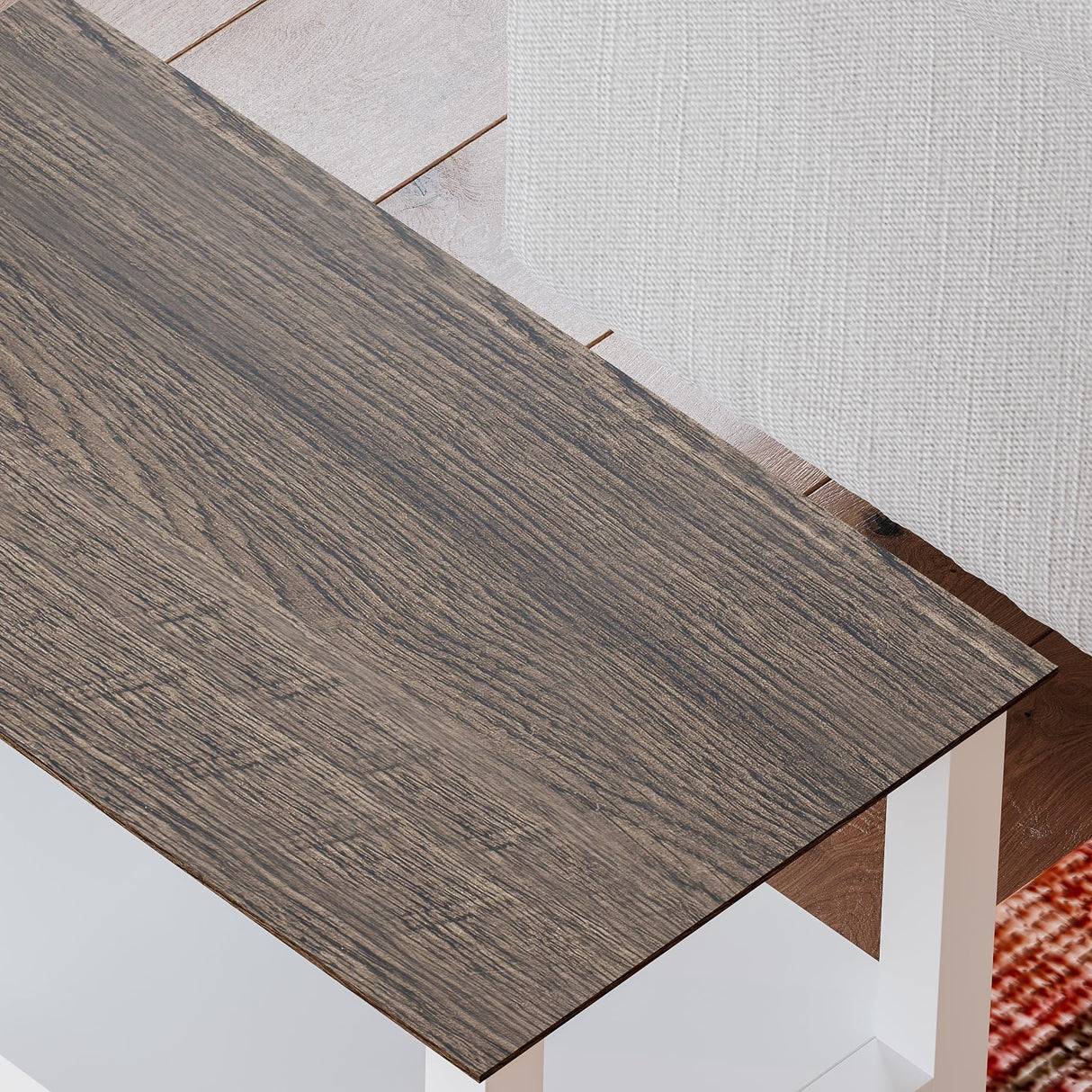 ChooChoo Farmhouse End Tables Set of 2, 3-Tier Narrow Nightstand with 2 Drawers, Slim Bedside Tables with Open Shelf for Small Space Living Room,White ChooChoo