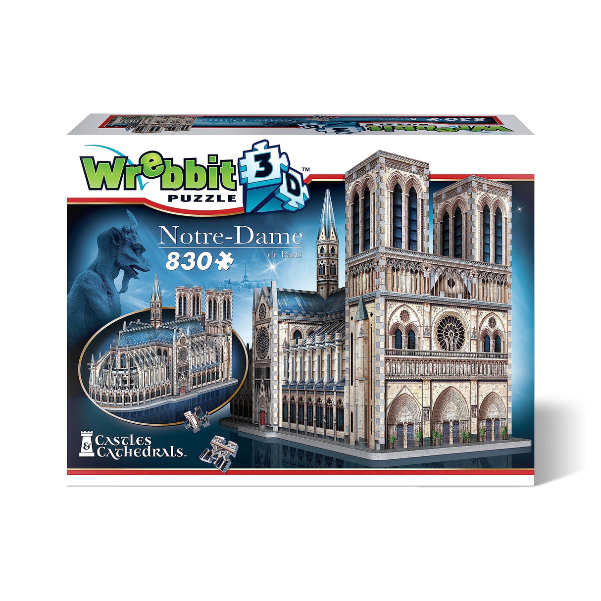 WREBBIT 3D – Notre-Dame de Paris 3D Jigsaw Puzzle - 830 Pieces Wrebbit3D