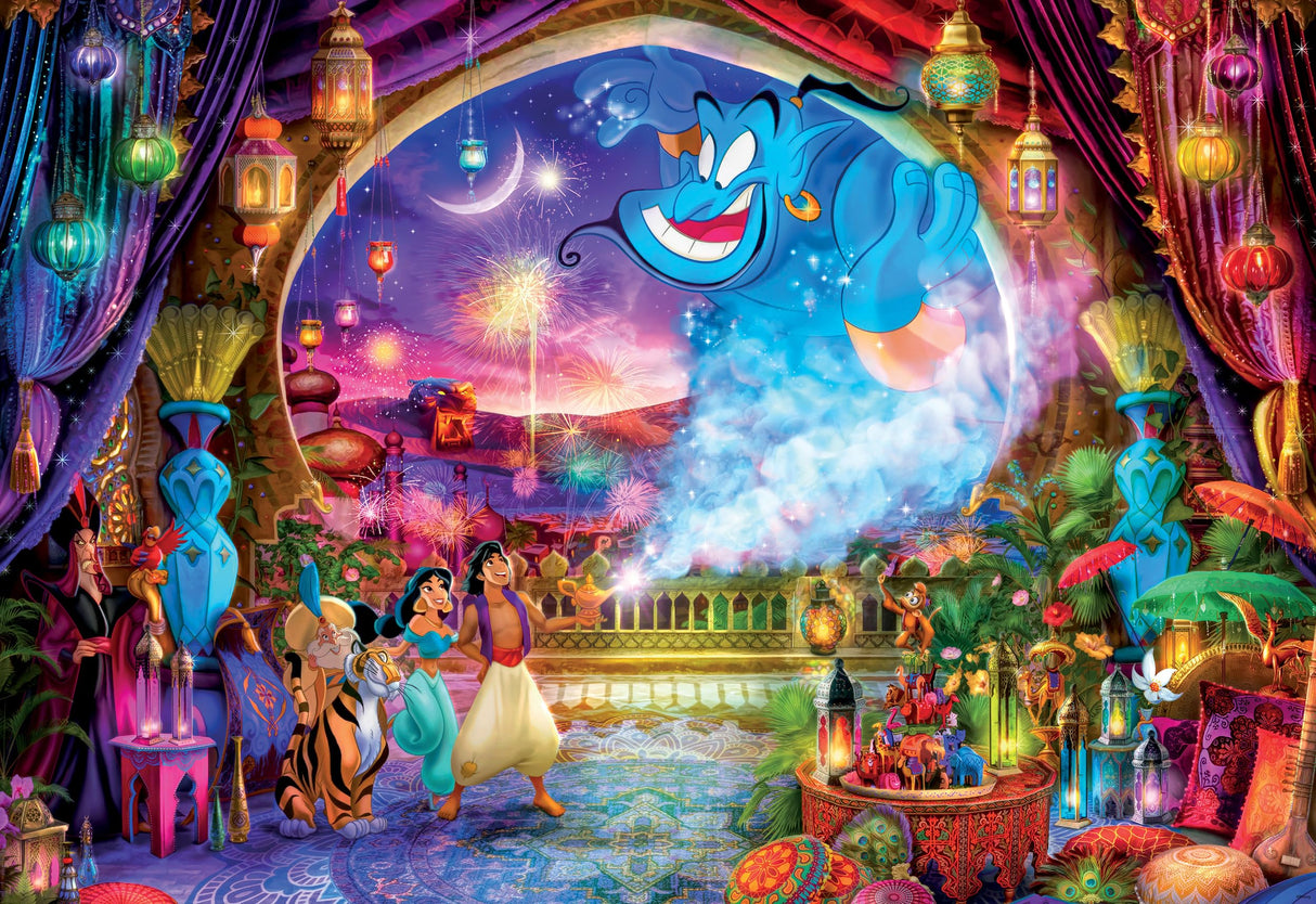 Buffalo Games - Disney - Aladdin - 2000 Piece Jigsaw Puzzle for Adults -Challenging Puzzle Perfect for Game Nights - Finished Size is 38.50 x 26.50 Buffalo Games