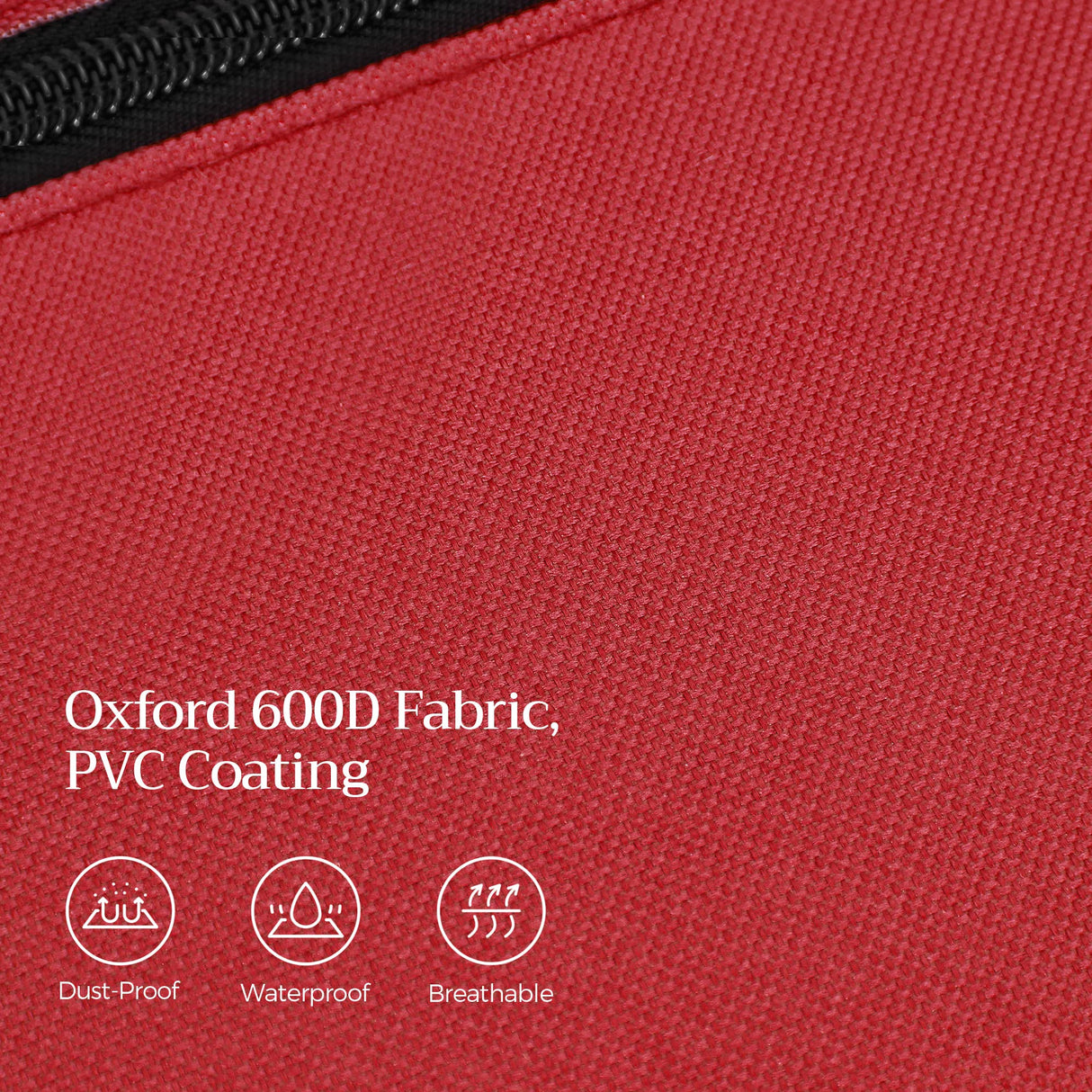 SONGMICS Christmas Tree Storage Bag, Tree Storage Container, up to 7.5 ft, Tree Holder Bag, Wear-Resistant 600D Oxford Fabric, Lightweight, Thick Handles, Red URXS003R03 SONGMICS