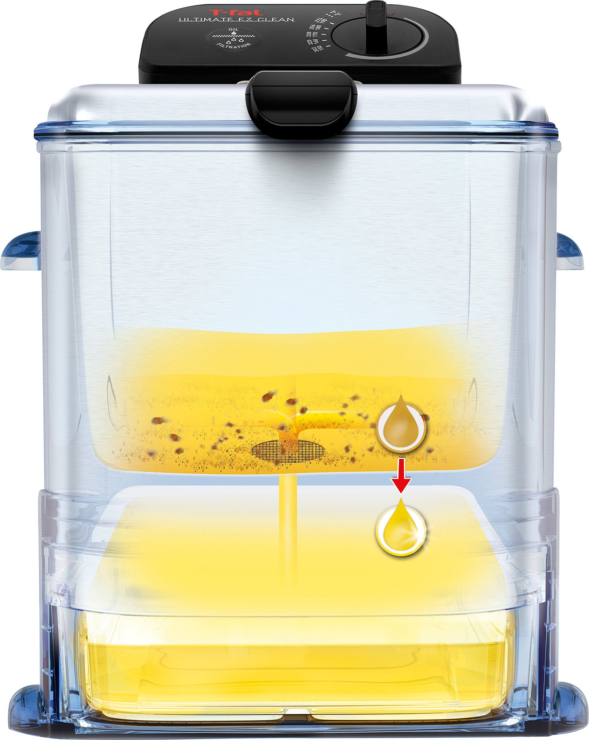 Deep Fryer with Automatic Oil Filter (FR800051) - Stainless Steel, 3.5 L T-Fal