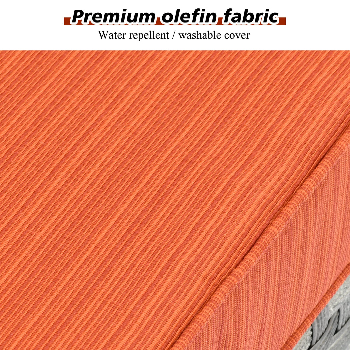 HOOOWOOO 10 Piece Modular Patio Outdoor Sectional Furniture Set with Gas Propane Fire Pit Table,Wicker Conversation Sofa Set with Swivel Chairs,Outside Couch Set(Orange Red) HOOOWOOO