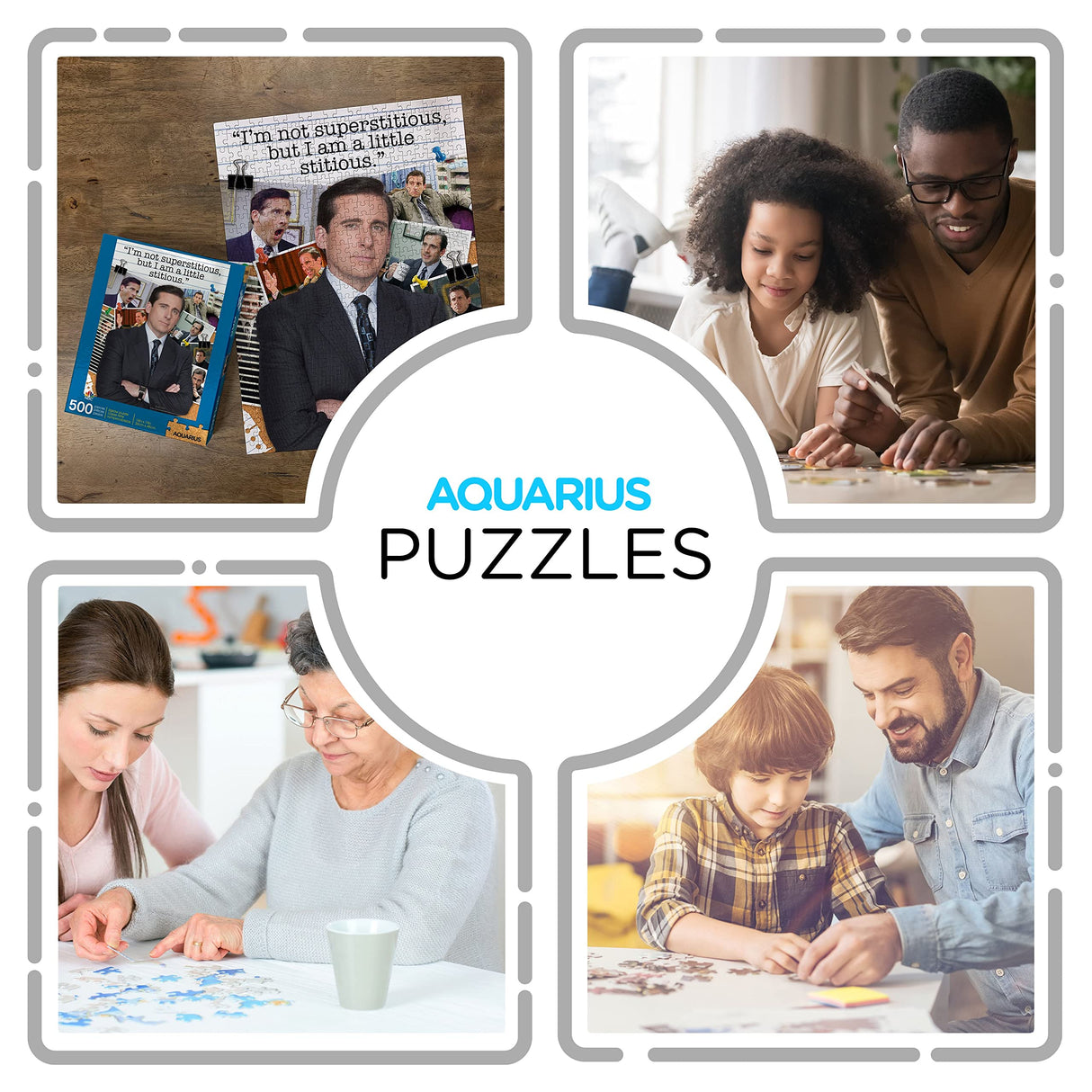 AQUARIUS The Office Michael Scott Puzzle (500 Piece Jigsaw Puzzle) - Officially Licensed The Office Merchandise & Collectibles - Glare Free - Precision Fit - 14 x 19 Inches AQUARIUS