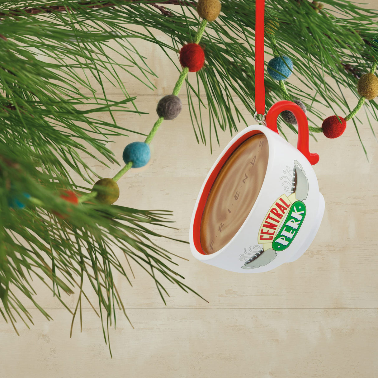 Hallmark Friends Central Perk Cafe Coffee Cup Christmas Ornament Hallmark