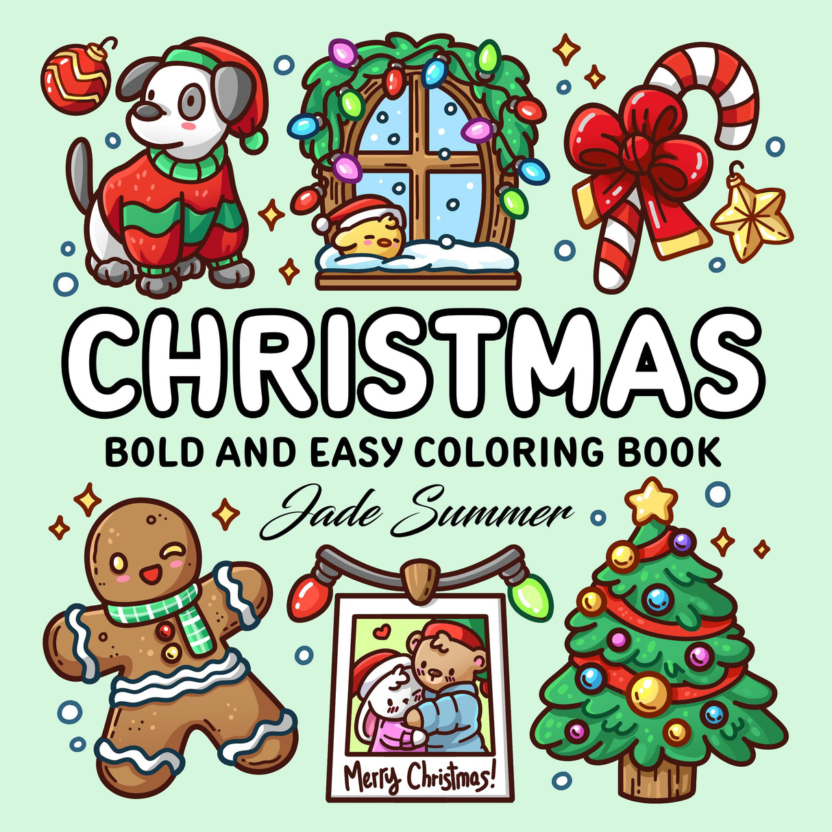 Christmas: Bold and Easy Coloring Book for Adults, Teens, and Seniors with Simple and Relaxing Holiday Designs (Bold and Easy Coloring Books) WoodArtSupply