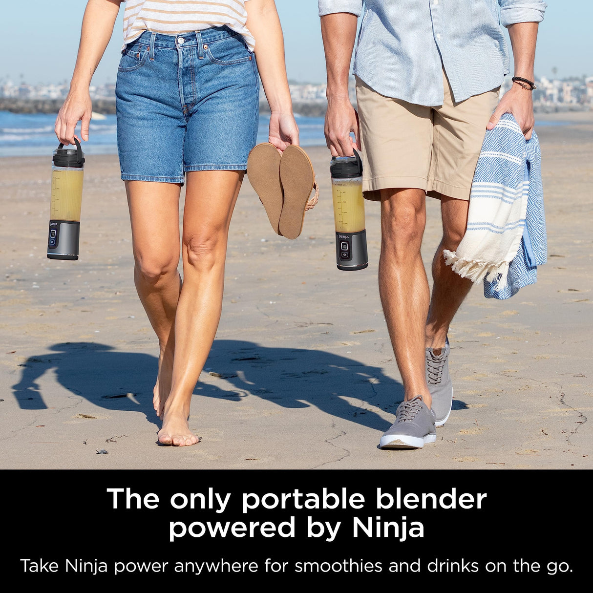 Ninja BC151BK Blast Portable Blender, Cordless, 18oz. Vessel, Personal Blender-for Shakes & Smoothies, BPA Free, Leakproof-Lid & Sip Spout, USB-C Rechargeable, Dishwasher Safe Parts, Black Ninja