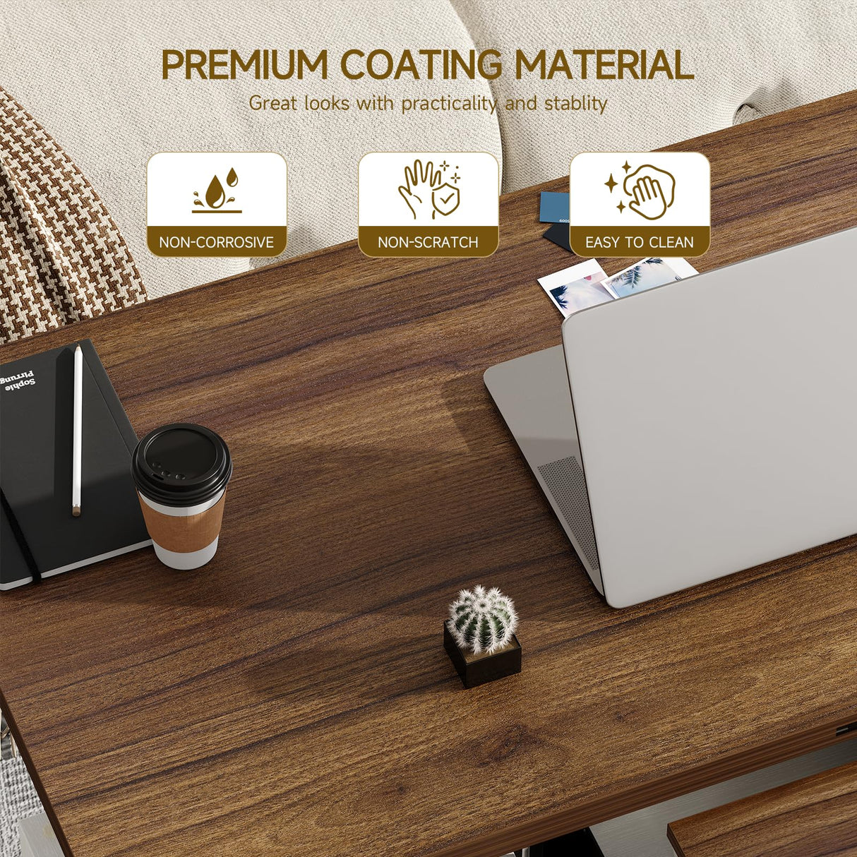 ONBRILL Farmhouse Lift Top Coffee Table with Sliding Barn Door,Rustic Center Table with Hidden Storage Compartment,Storage Coffee Table Converts to Dining Table for Living Room,Office,White and Brown ONBRILL