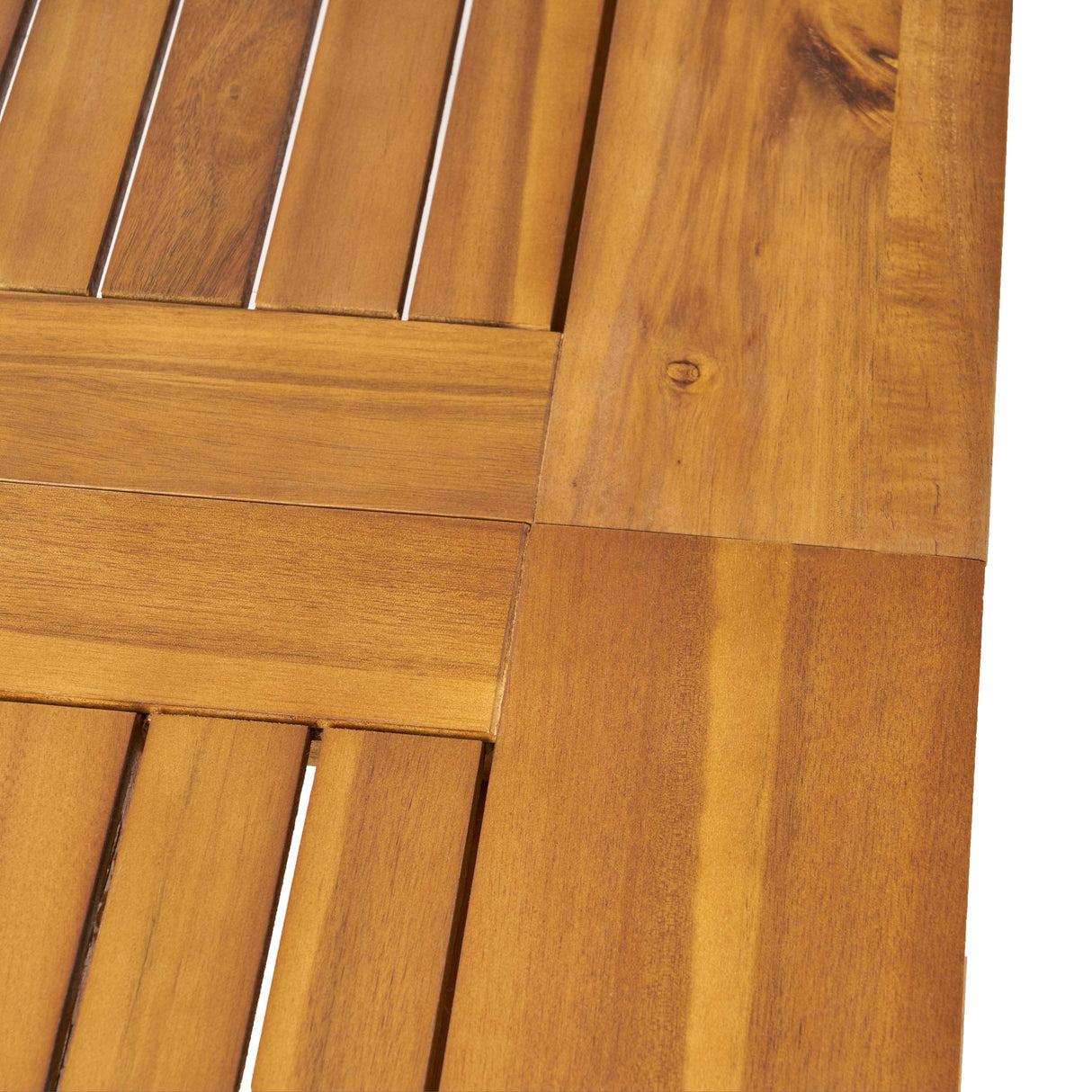 GDFStudio Outdoor Acacia Wood Expandable Dining Table, Teak GDFStudio