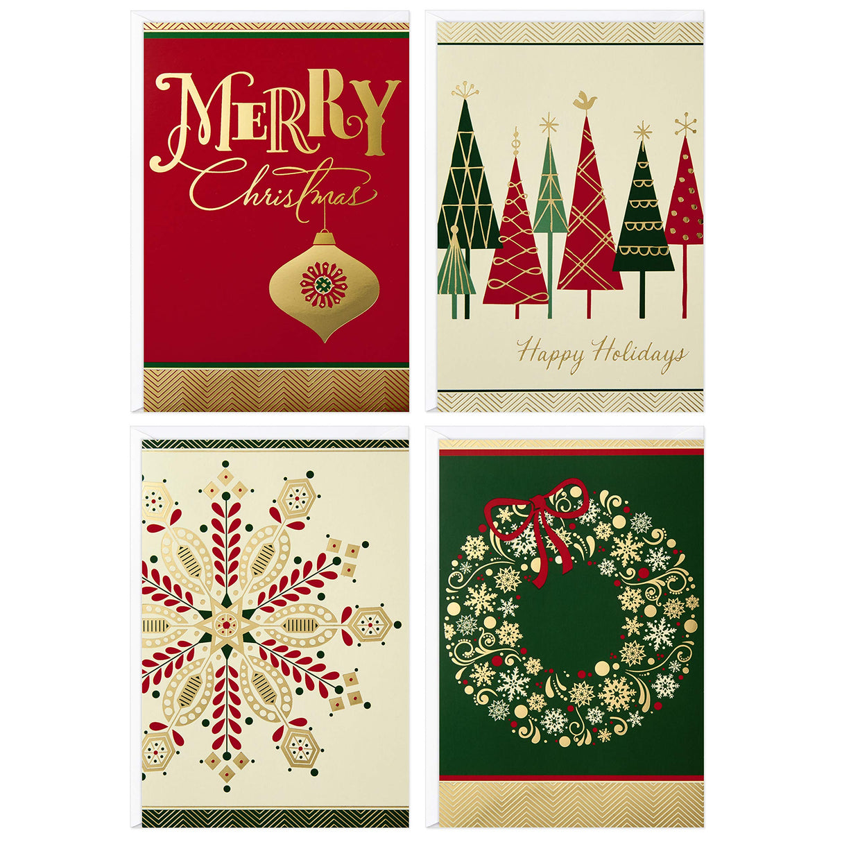 Image Arts Christmas Boxed Cards Assortment, Elegant Icons (4 Designs, 24 Cards with Envelopes) Hallmark