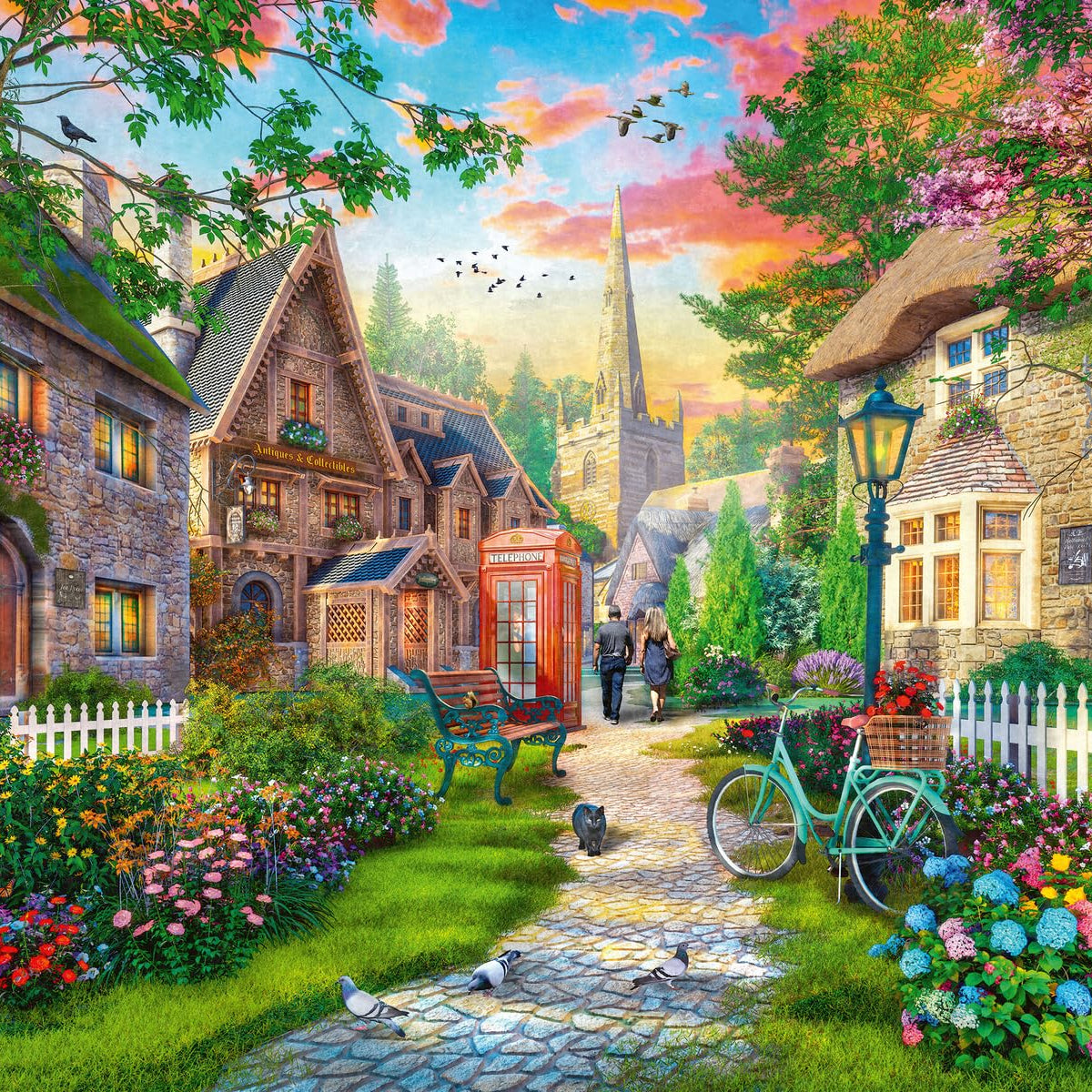 Ravensburger Church Lane 1000 Piece Jigsaw Puzzle for Adults | Unique ...