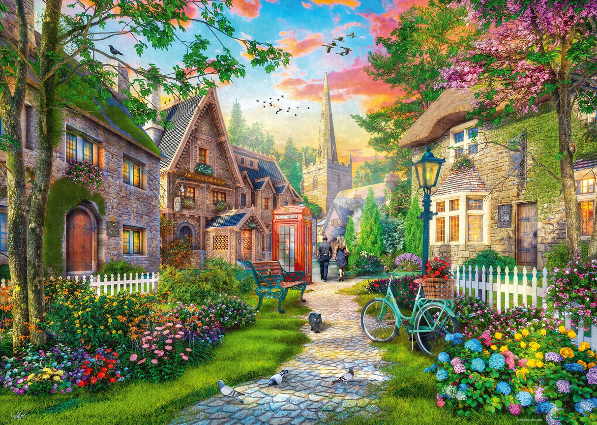 Ravensburger Church Lane 1000 Piece Jigsaw Puzzle for Adults | Unique, Pieces | Anti-Glare Surface | FSC Certified, Eco-Friendly | Amazon Exclusive Ravensburger