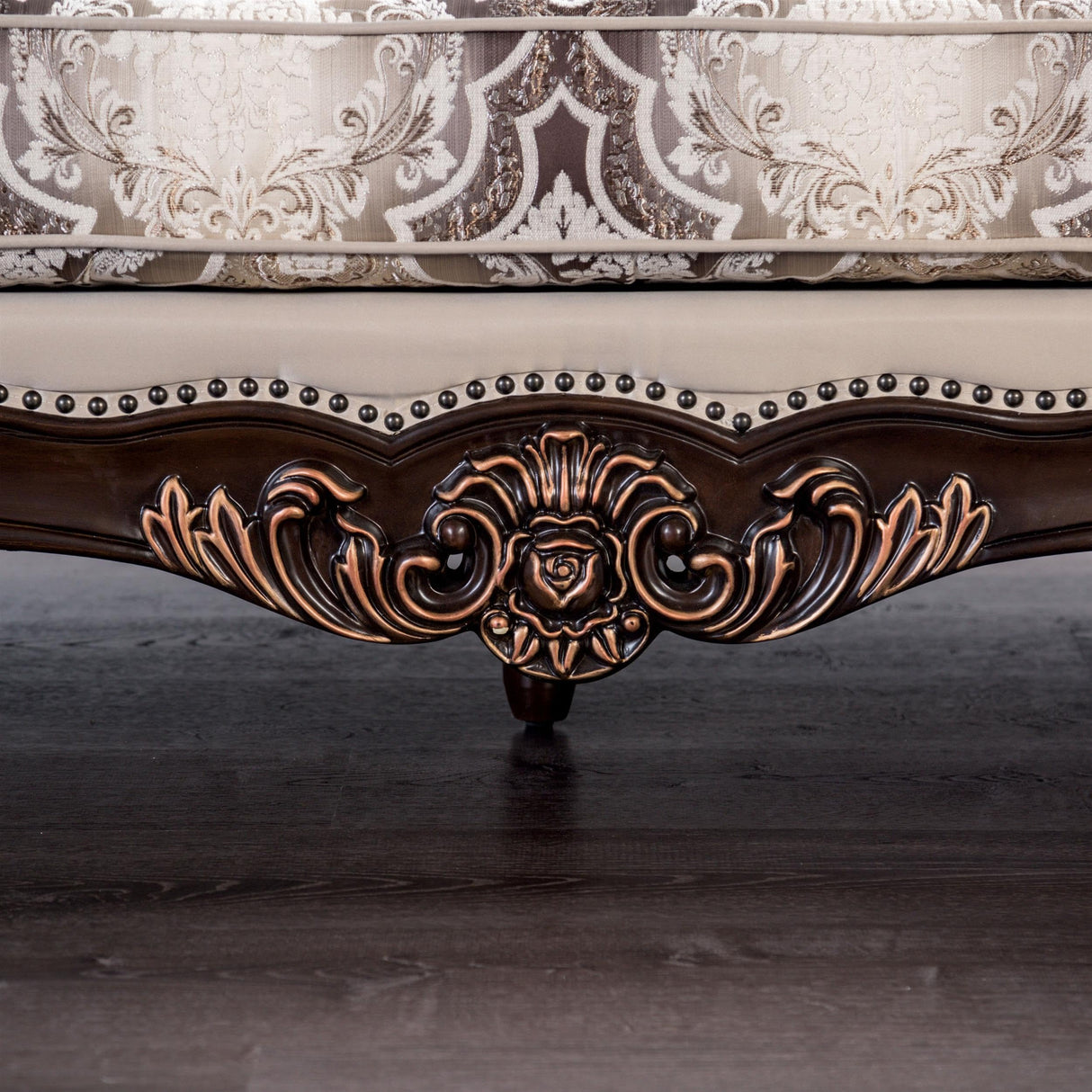 Furniture of America Zephyra Traditional Faux Leather Upholstered Loveseat with Rolled Arm and Accent Pillows, Wooden Comfortable Couch for Living Room, Office, Bedroom, Dark Cherry/Beige Furniture of America