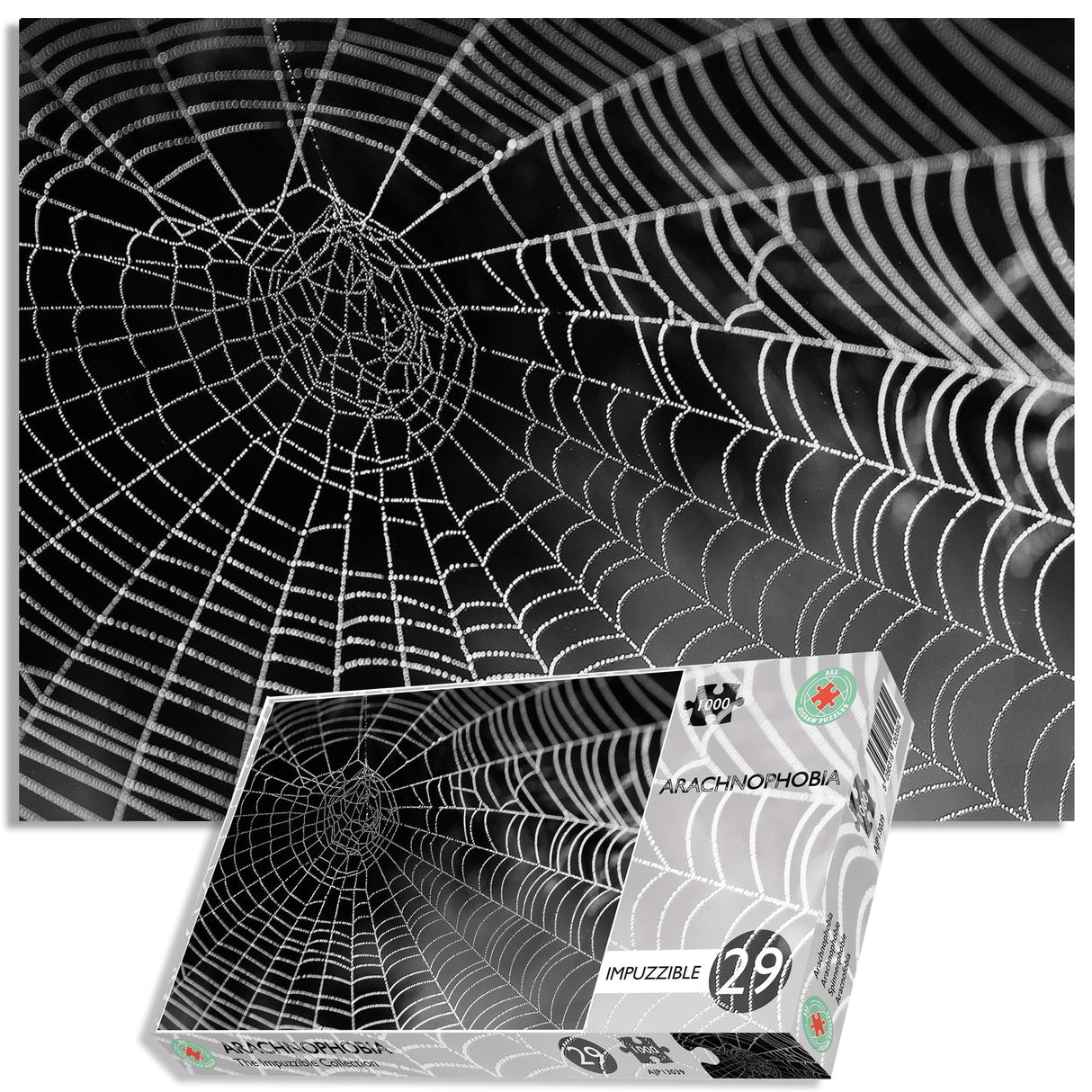 Spiders Web 1000 Piece Jigsaw Puzzle - Arachnophobia - for Adults - Challenging and Difficult Puzzles 26 inch X 20 inch All Jigsaw Puzzles