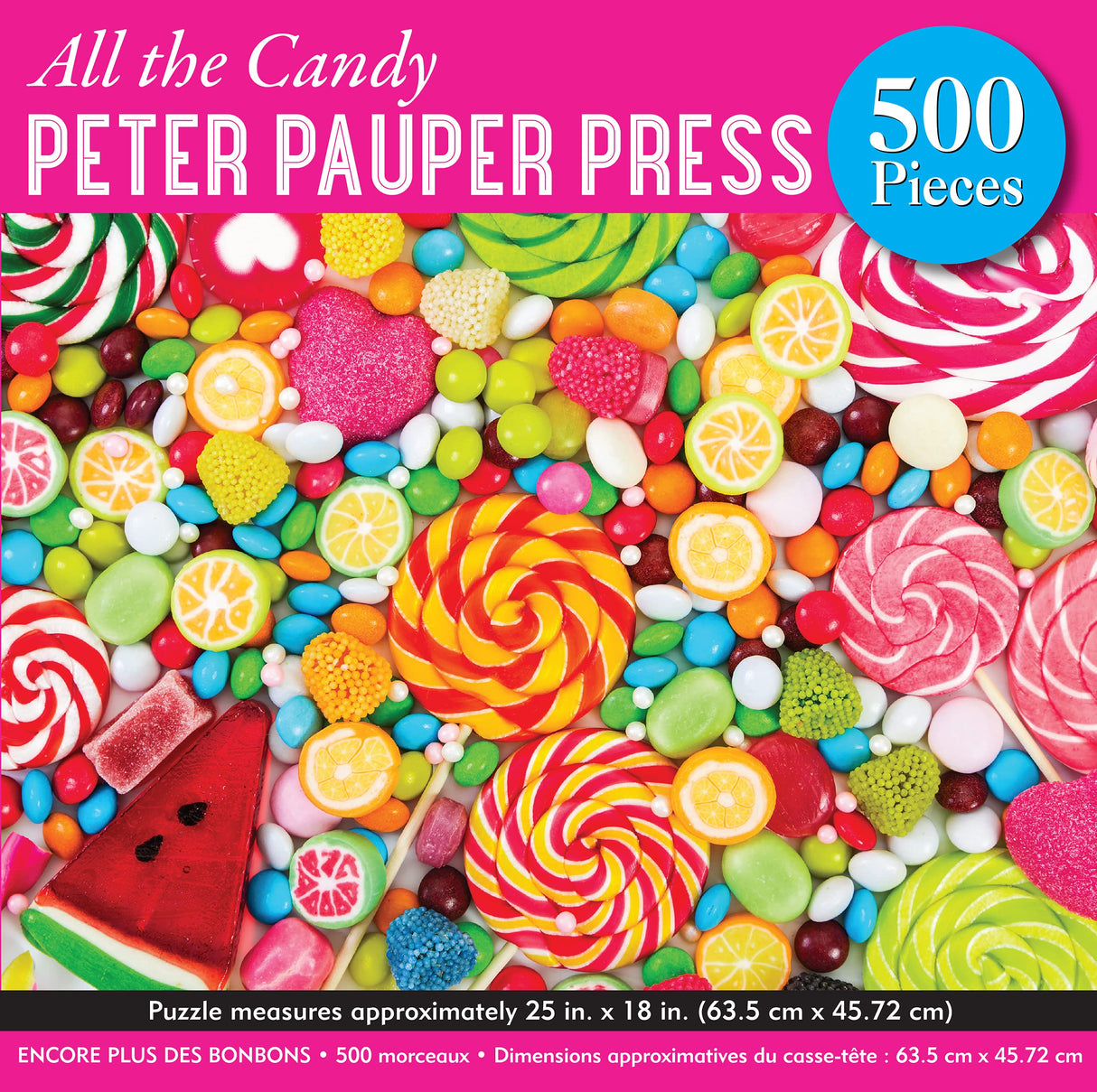 PETER PAUPER PRESS All The Candy 500 Piece Jigsaw Puzzle PETER PAUPER PRESS