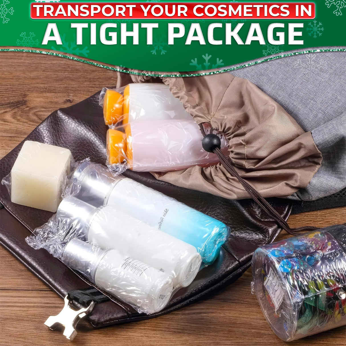 200 Pcs Heat Shrink Wrap Bags - 3 Sizes 4x6", 8x10", 10x12" Heat Shrink Bags Christmas Cellophane Bags Shrink Plastic Heat Seal Bags Shrink Film - Plastic Shrink Wrap for Soap Shrink Wrap Gift Bags PalaYou