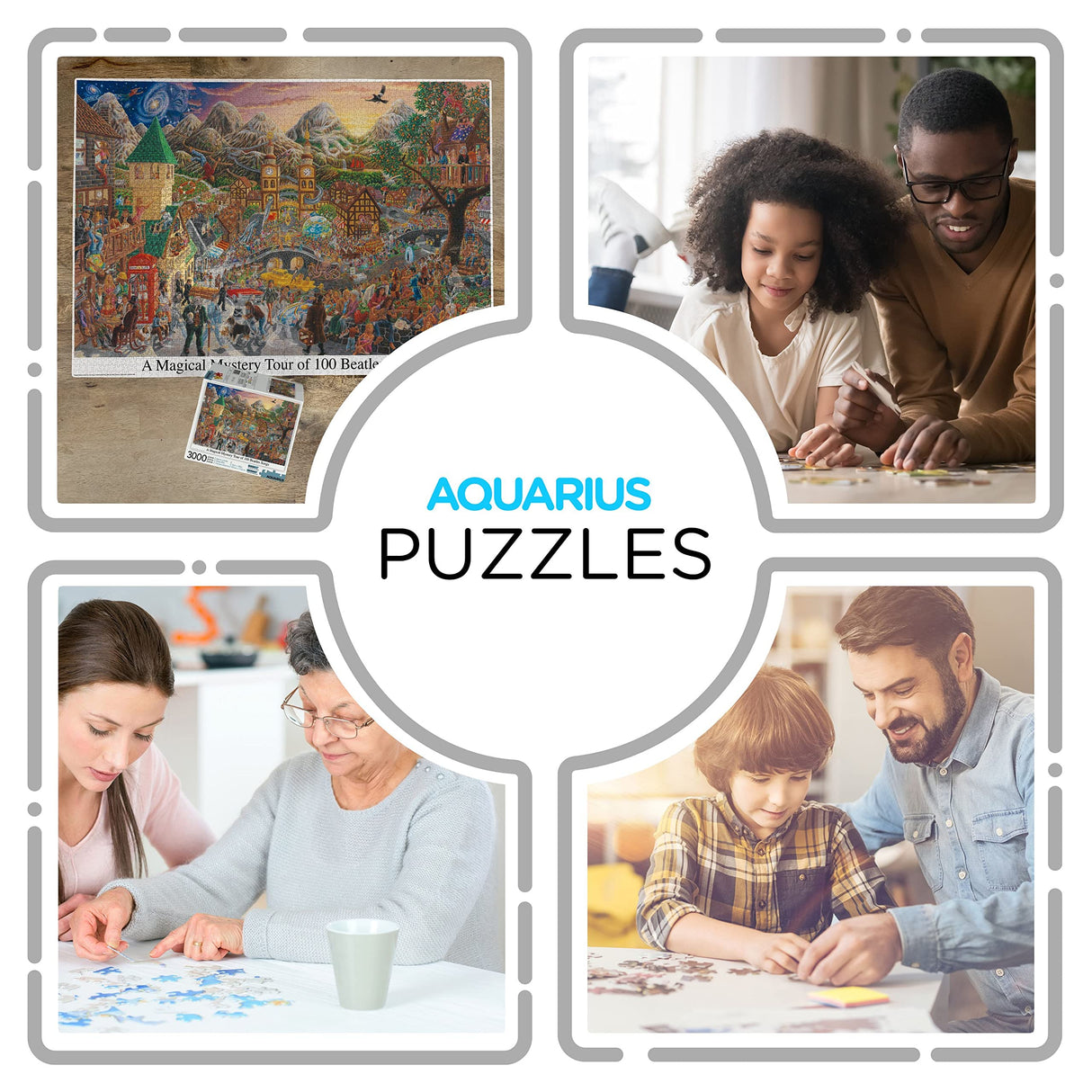 Aquarius The Beatles Magical Mystery Tour (3000 Piece Jigsaw Puzzle) - Officially Licensed Beatles Merchandise & Collectibles - Glare Free - Precision Fit - 32 x 45 Inches AQUARIUS
