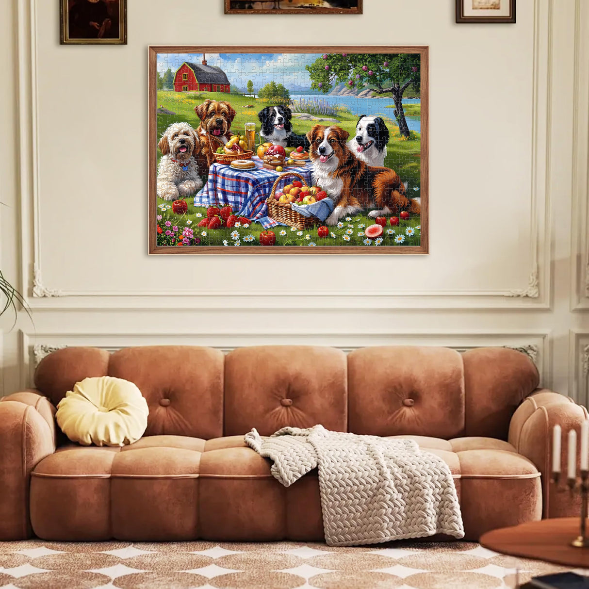 500 Pieces Puzzles for Adults–Dogs Jigsaw Puzzle for Adults Children Elderly–Recycled Paper Puzzle 500 Pieces–Challenging Family Activity Game Gift for Family Friends Men Women Seniors (21x15in) Jeacirio