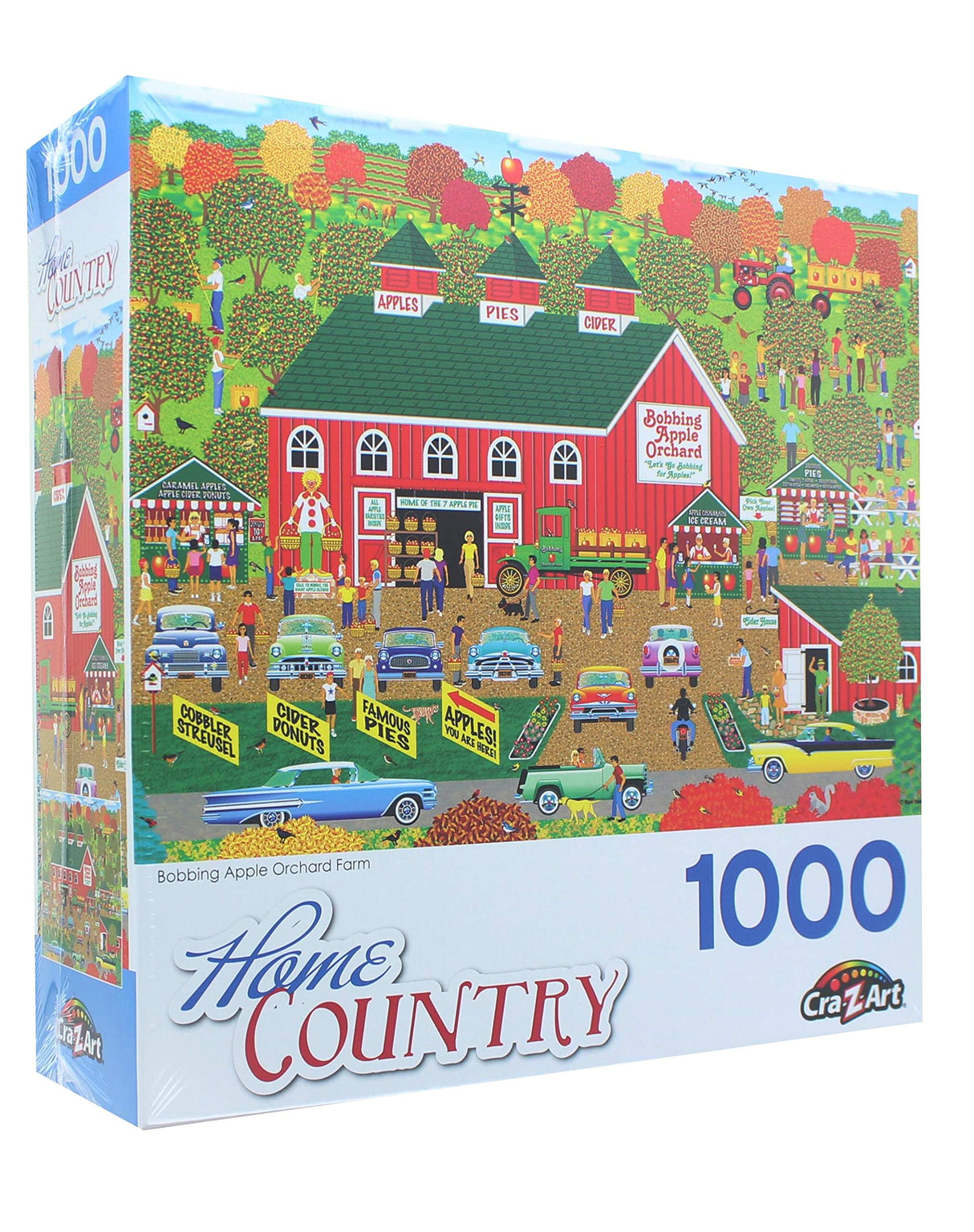 RoseArt - Home Country - Bobbing Apple Orchard Farm - 1000 Piece Jigsaw Puzzle for Adults RoseArt