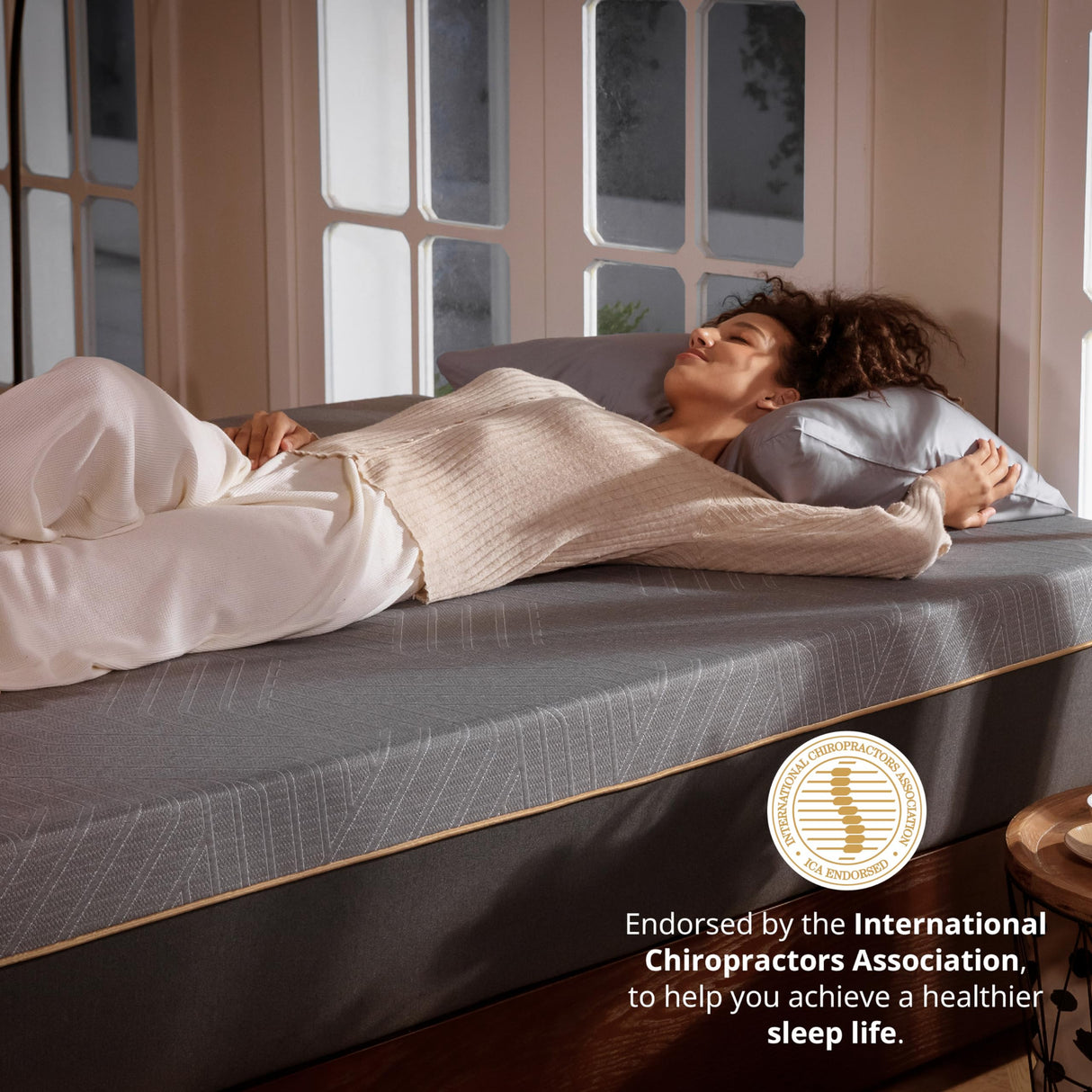 EGOHOME 12 Inch Cal King Memory Foam Mattress for Back Pain, Cooling Gel Mattress Bed in a Box, Made in USA, CertiPUR-US Certified, Therapeutic Medium Mattress, 72x84x12 Black MLILY