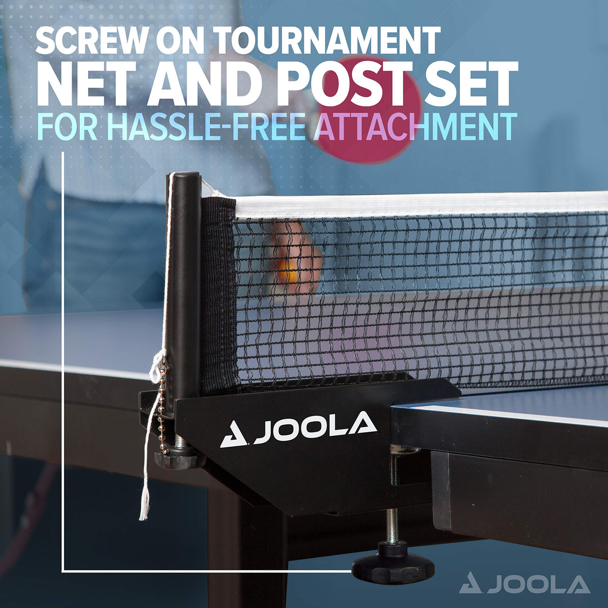 JOOLA Inside 25mm Table Tennis Table with Net Set - Features 10-Min Assembly, Playback Mode, Compact Storage JOOLA
