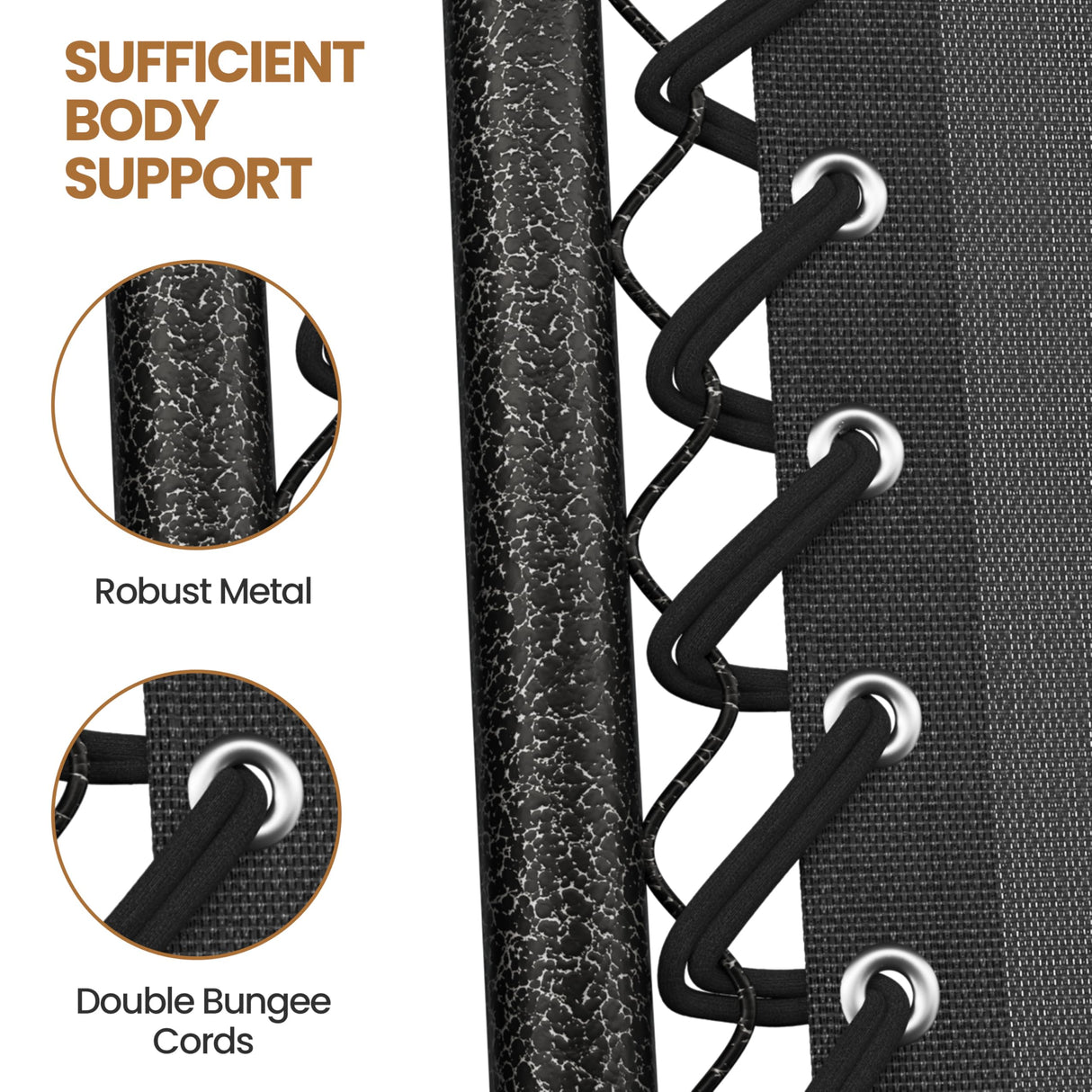 Yaheetech Zero Gravity Recliners Outdoor Adjustable Folding Reclining Lounge Chairs w/Pillows, Cup Holder Trays and Carry Strap for Patio Backyard Beach Black Set of 2 Yaheetech