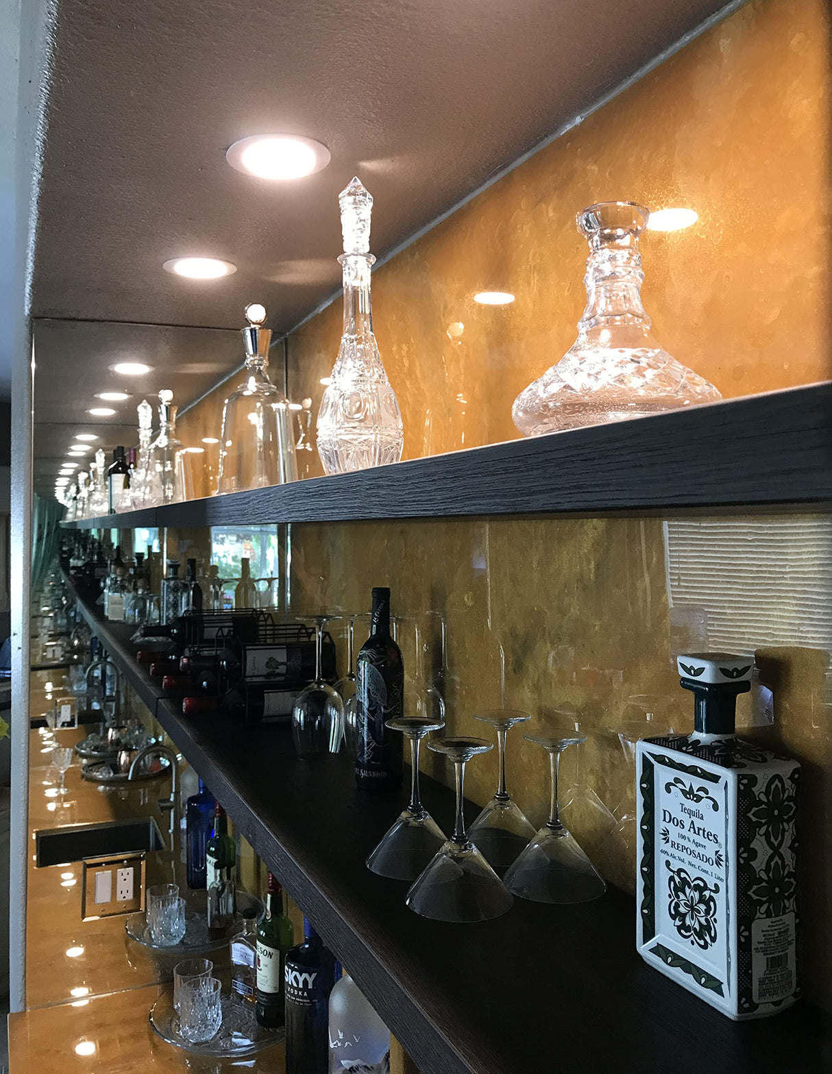 Joel's Antiques - 60 Inch Wooden Floating Shelves for Wall - Made of Natural Wood - Long Heavy Duty Rustic Fireplace Mantel & Book Shelf - Perfect for Living Room - Mocha 60x10x2 in joelsantiques