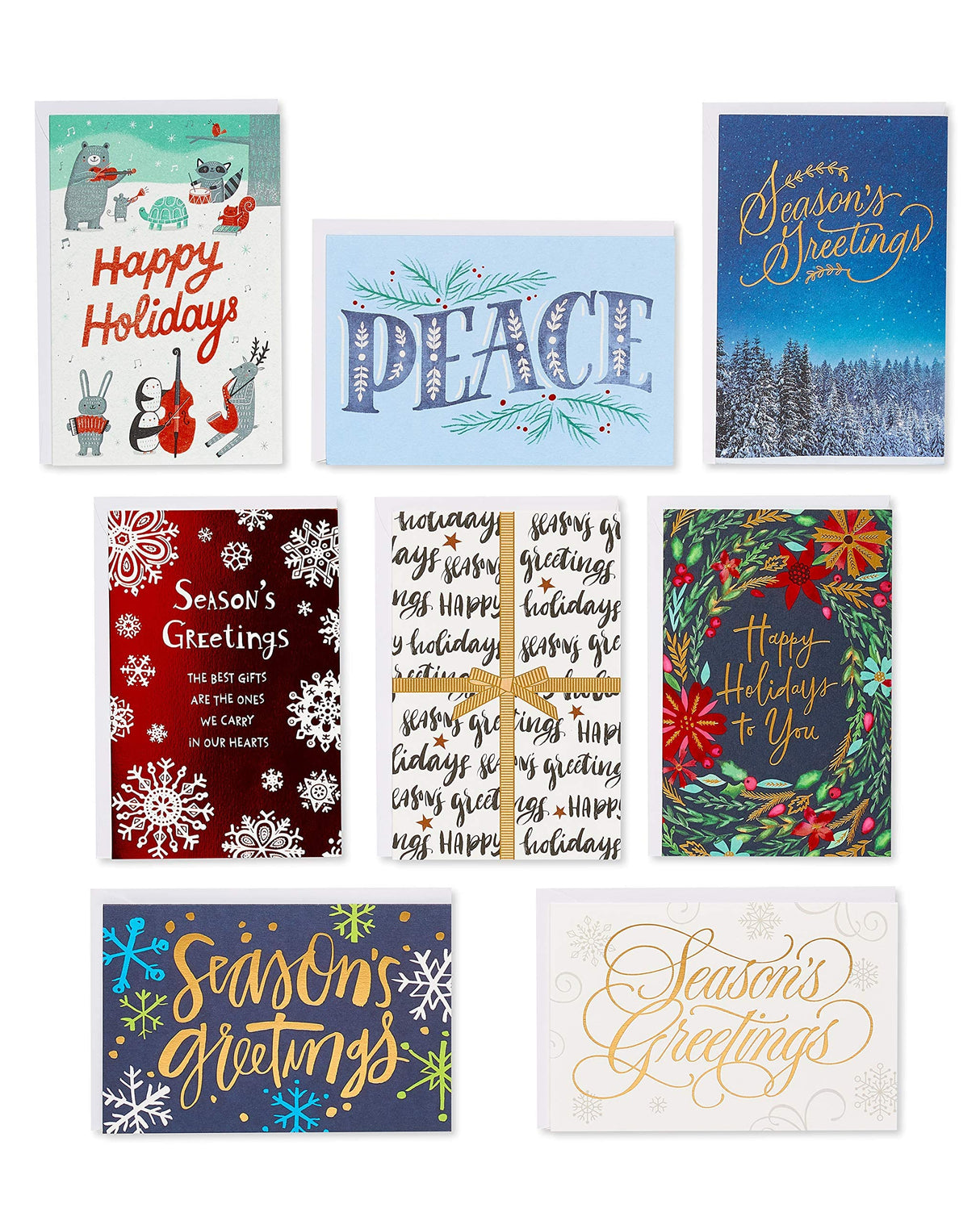 American Greetings Deluxe Christmas Card Bundle, Bulk Variety (40-Count) Papyrus