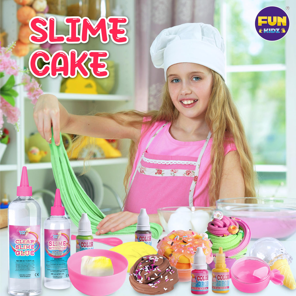 Gift Butter Slime Kit for Girls 10-12, FunKidz Ice Cream Soft Slime Making Kit Ages 8-12 Kids Slime Toys Ideal Birthday Party Present FUN KIDZ