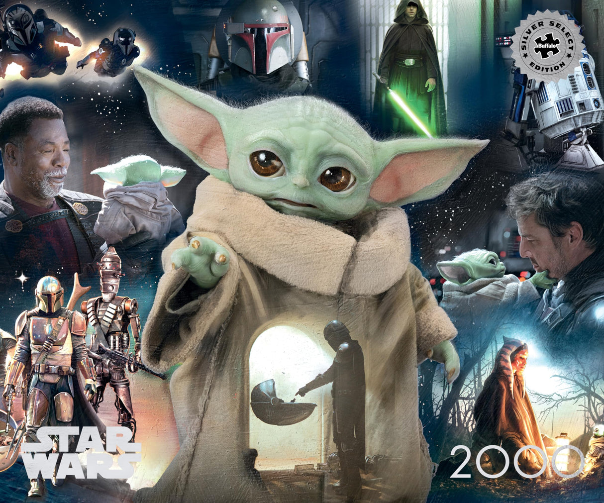 Buffalo Games - Star Wars - Grogu's Journey - 2000 Piece Jigsaw Puzzle for Adults -Challenging Puzzle Perfect for Game Nights - Finished Size is 38.50 x 26.50 Buffalo Games