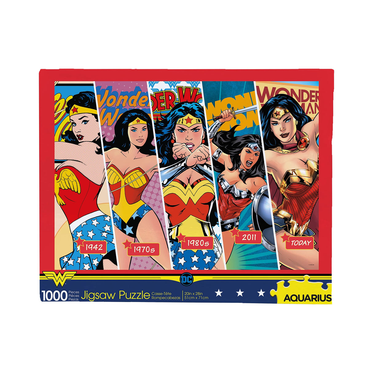 AQUARIUS DC Wonder Woman Puzzle (1000 Piece Jigsaw Puzzle) - Officially Licensed DC Comics Merchandise & Collectibles - Glare Free - Precision Fit - 20 x 28 Inches AQUARIUS